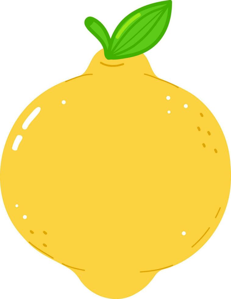 limón personaje. vector mano dibujado dibujos animados kawaii personaje ilustración icono. aislado en blanco antecedentes. limón Fruta personaje concepto