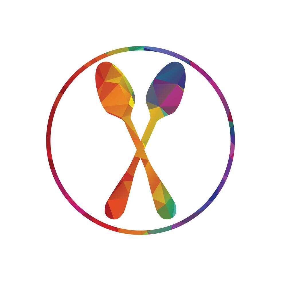 cuchara y tenedor logo diseño. cuchara y tenedor logo diseño. cuchara y tenedor logo diseño. vector
