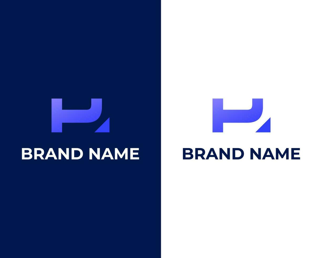 Abstract letter H fast logo design, H with arrow logo concept vector