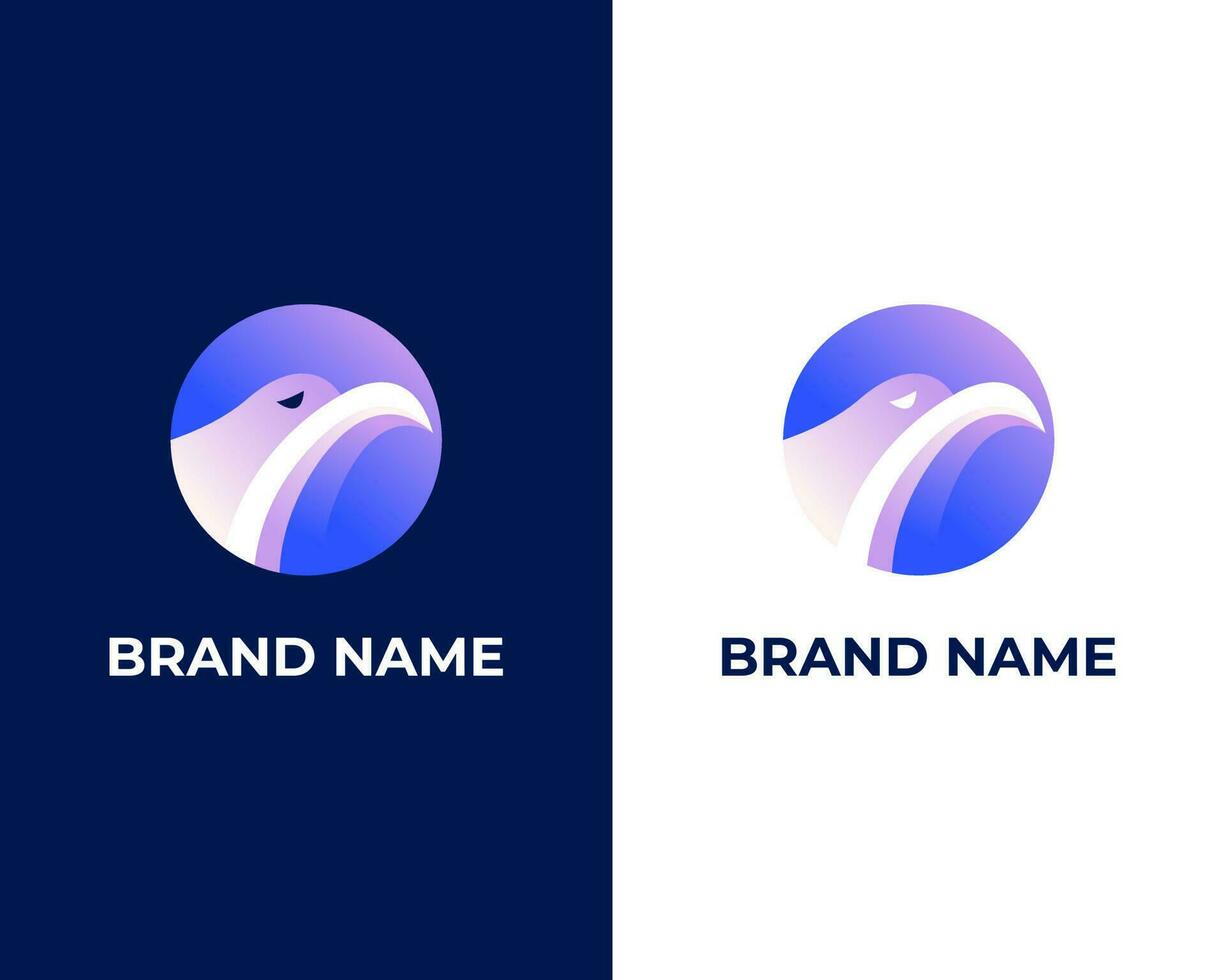 Letter o with eagle modern professional 3d logo design vector
