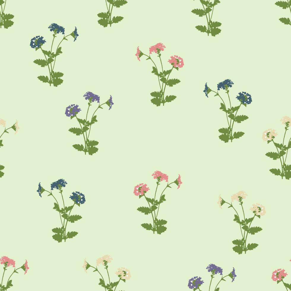 seamless colourful little flower pattern background for fashion fabric vector
