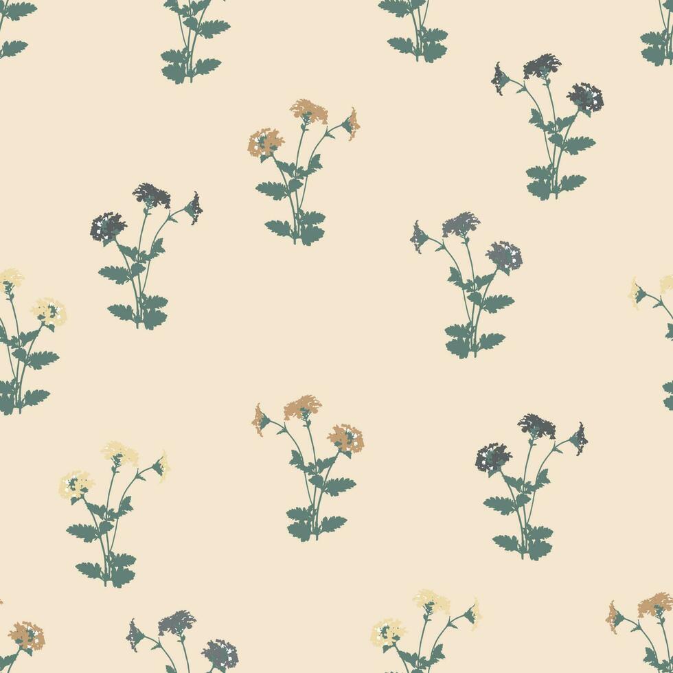 seamless simple little flower pattern background for fashion fabric vector