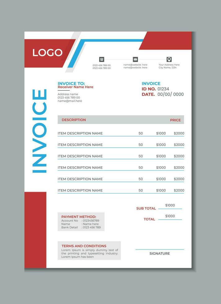 factura modelo diseño, facturación efectivo vale, dinero recibo efectivo memorándum diseño diseño con Bosquejo vector