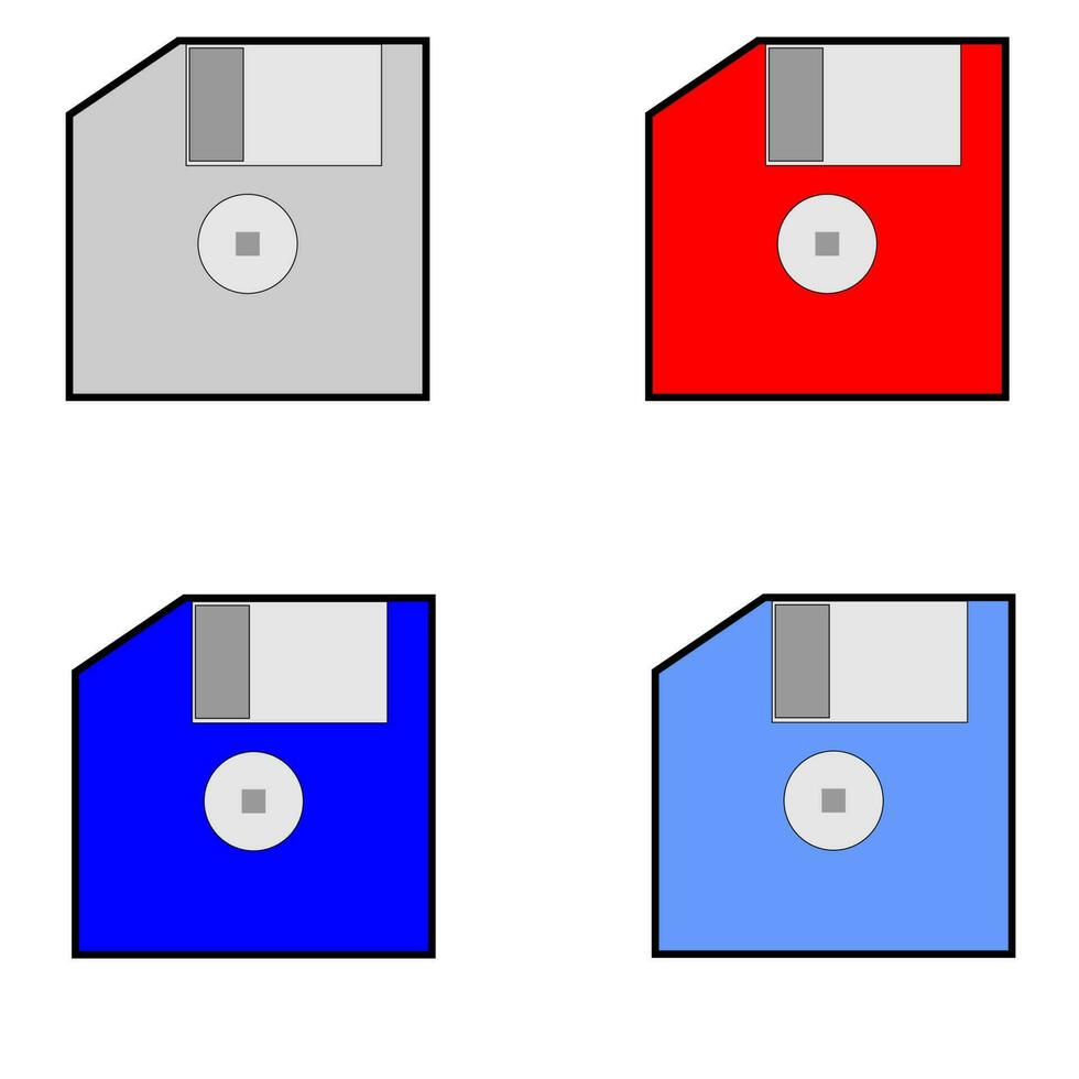 diskette icon on white background vector