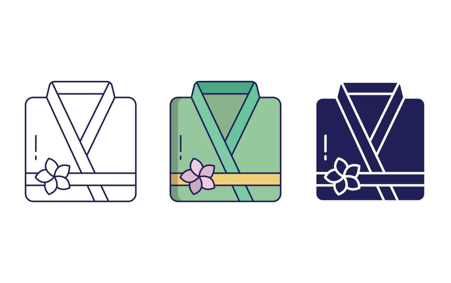 Bathrobe vector icon