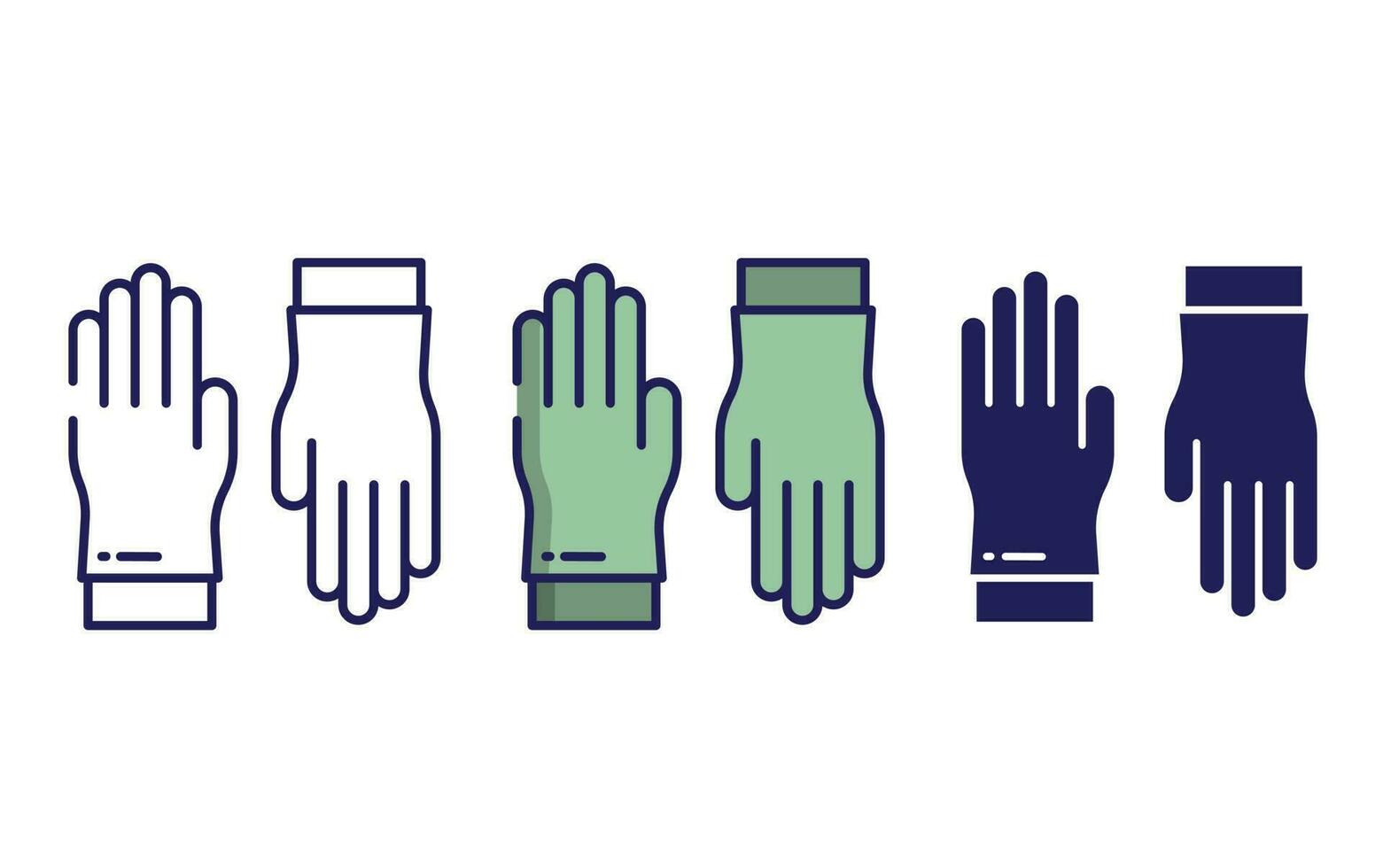 Gloves vector icon