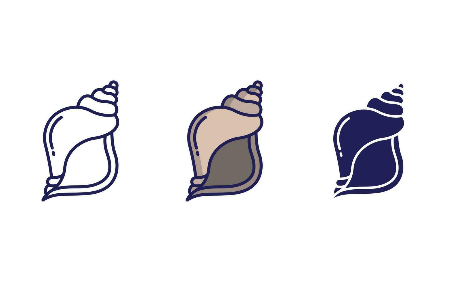 Sea shell vector icon