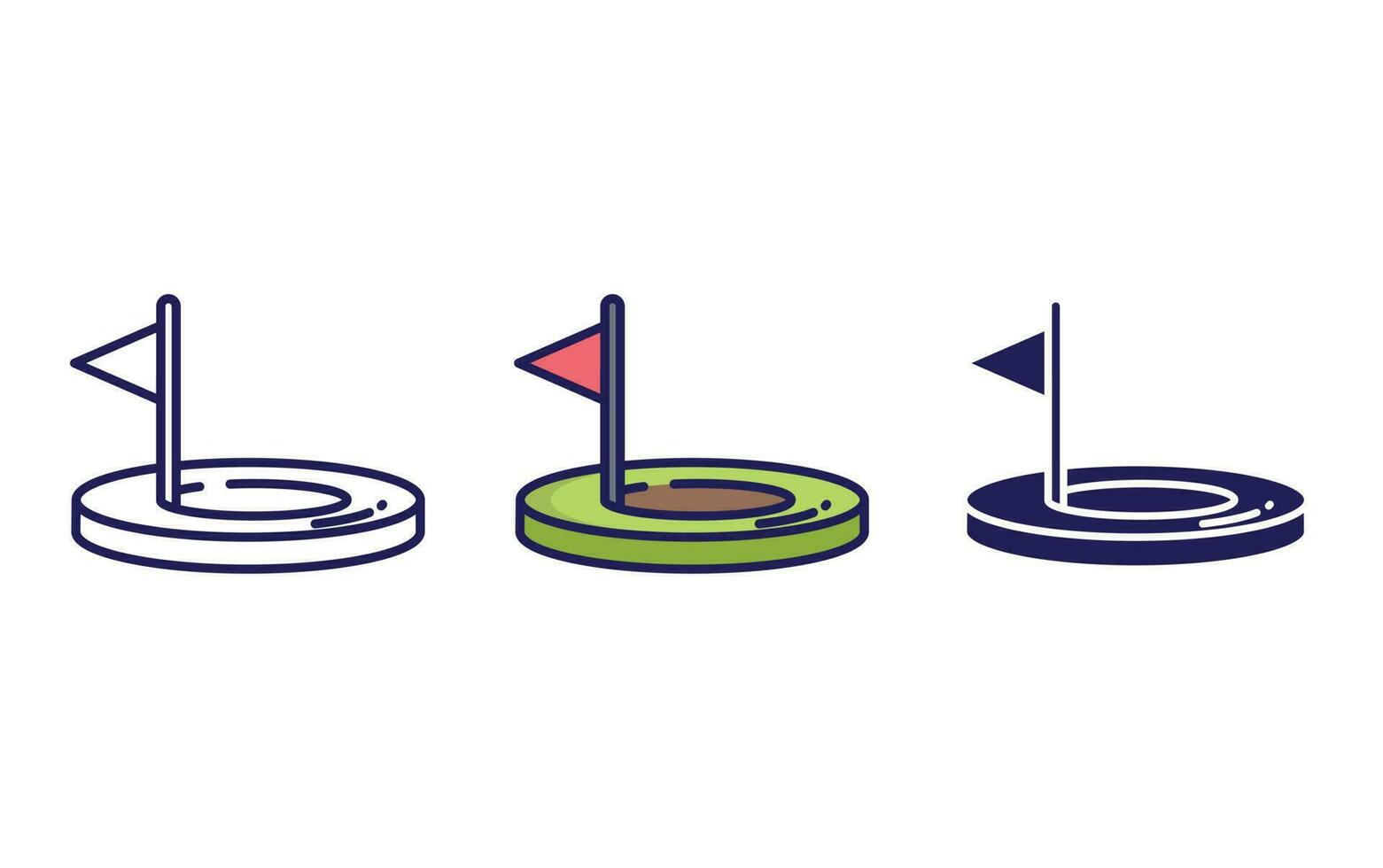 Golf vector icon