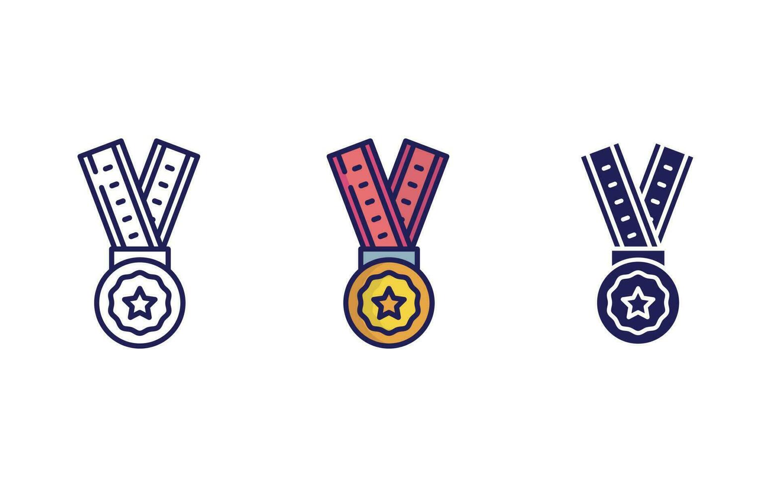 Medal vector icon
