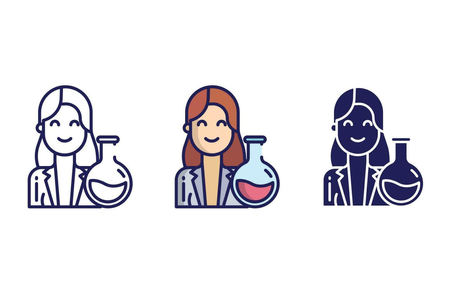 Scientist vector icon