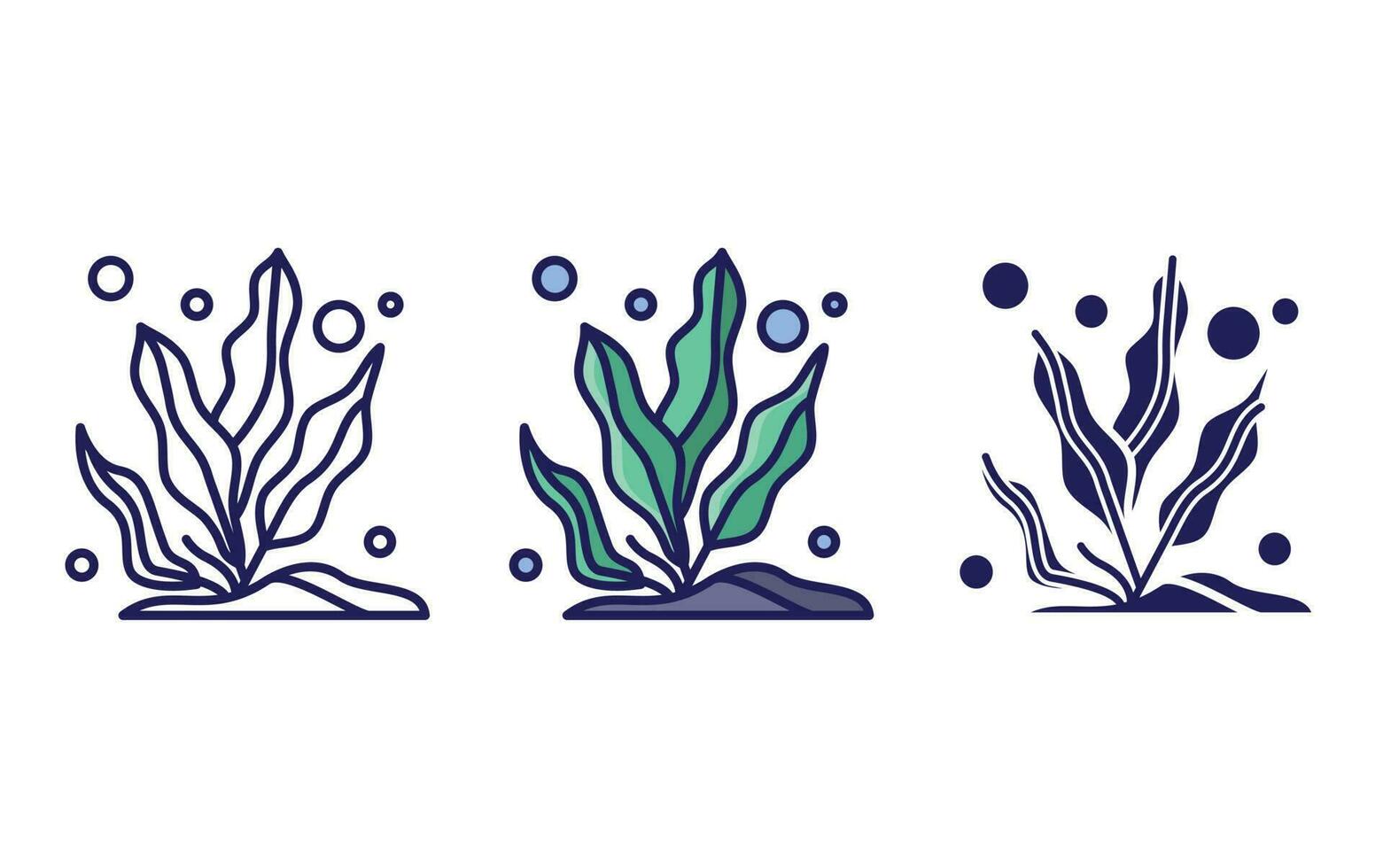 Ocean Plants  vector icon