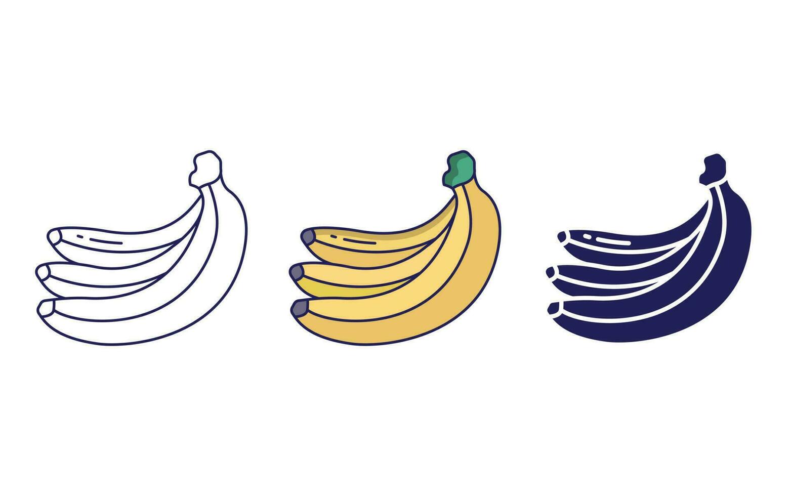 Banana vector icon