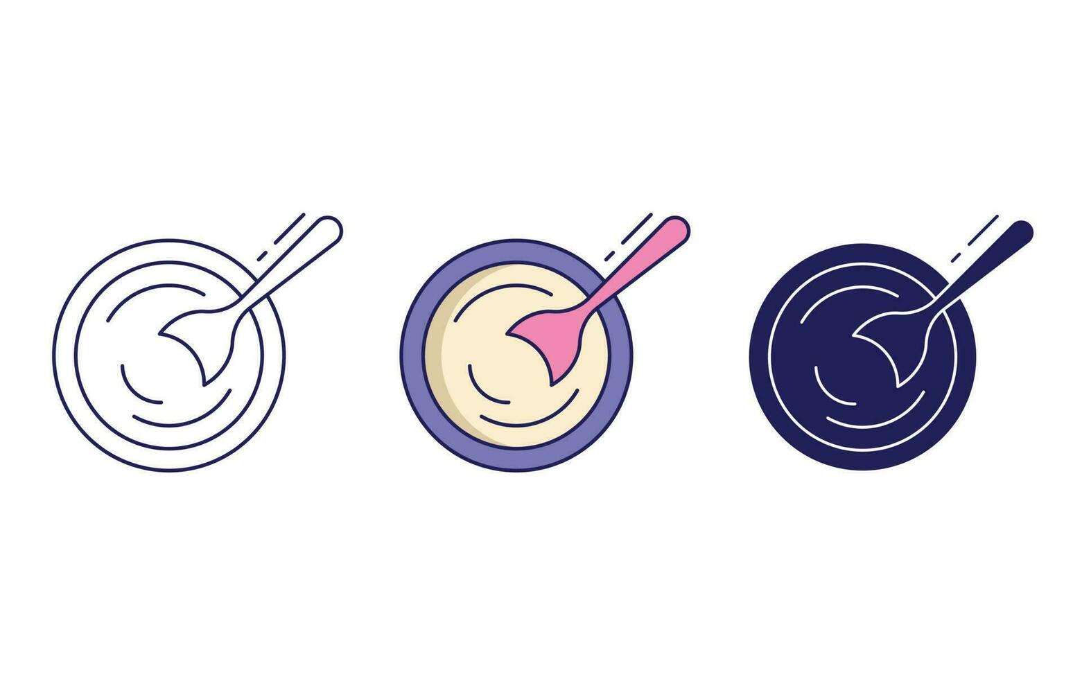 yogurt vector icon