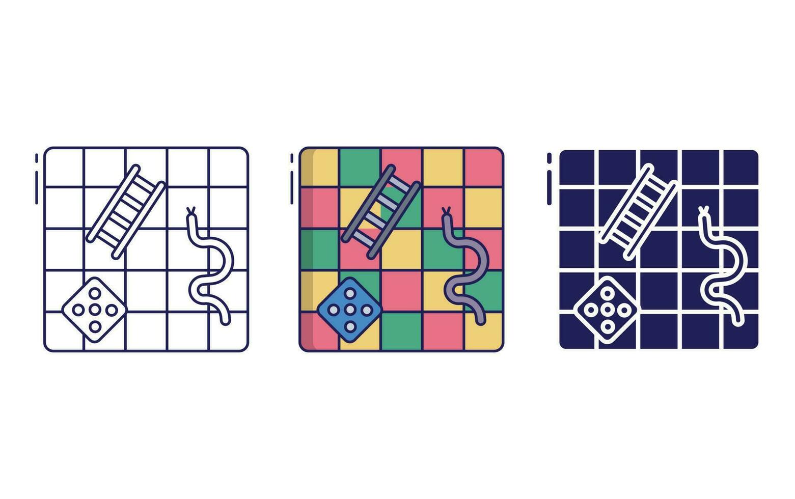 Snake and Ladder vector icon