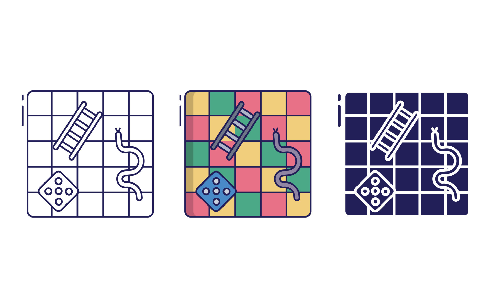 Snake and Ladder vector icon 23218062 Vector Art at Vecteezy