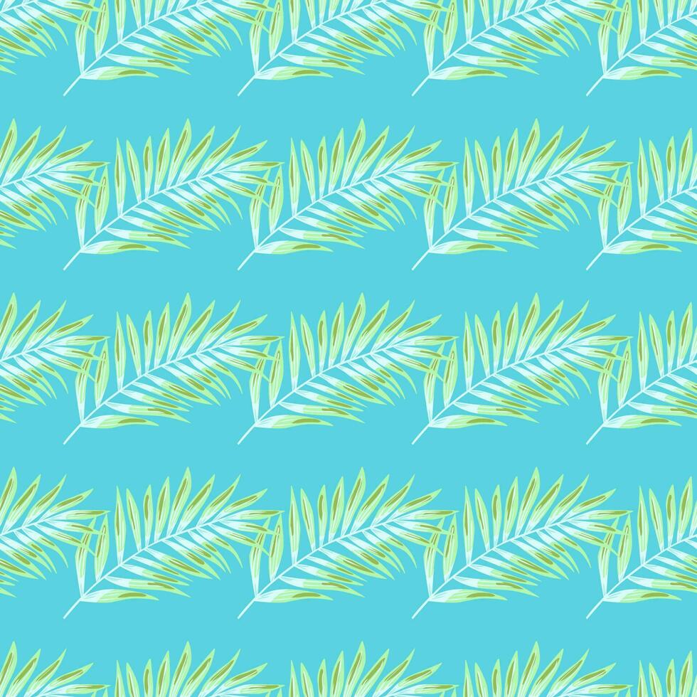 Abstract exotic plant seamless pattern. Tropical palm leaves pattern. Fern leaf wallpaper. Botanical texture. Floral background. vector