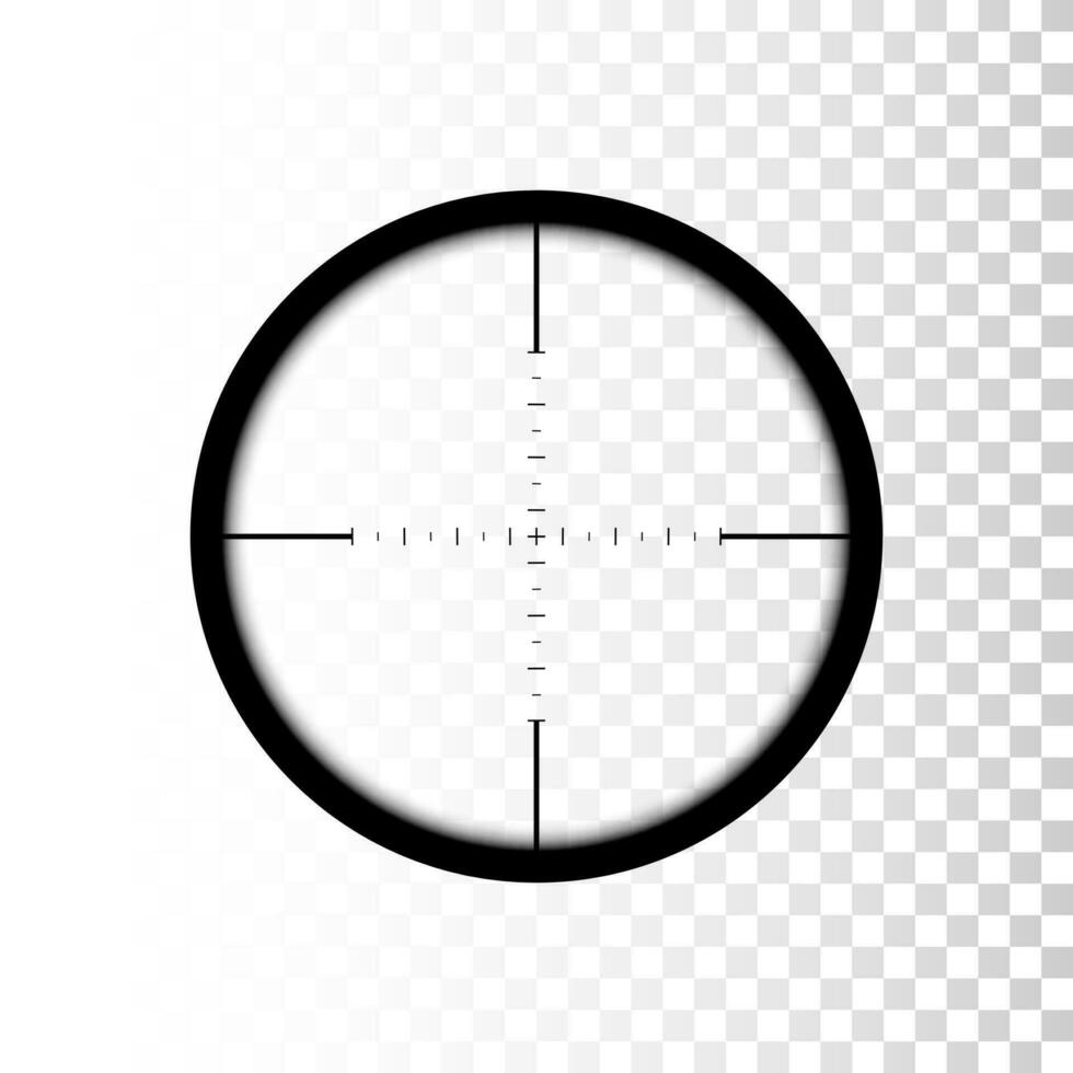 Sniper scope. focus on target through sniper scope. Vector