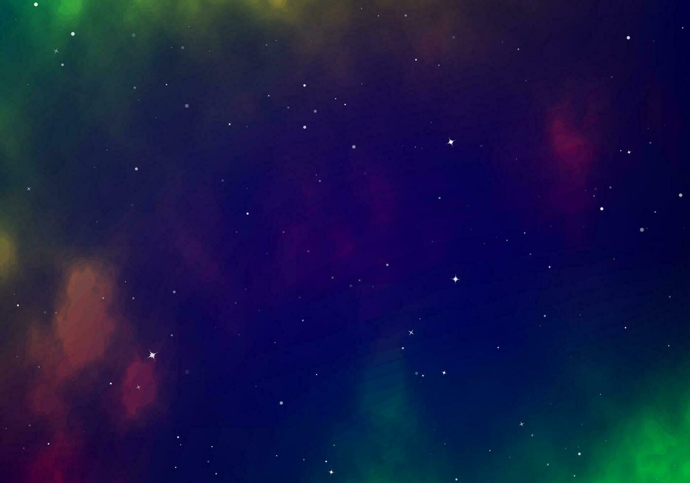 Infinity of Universe space nebula. Dark night sky. Space with shiny stars. Vector