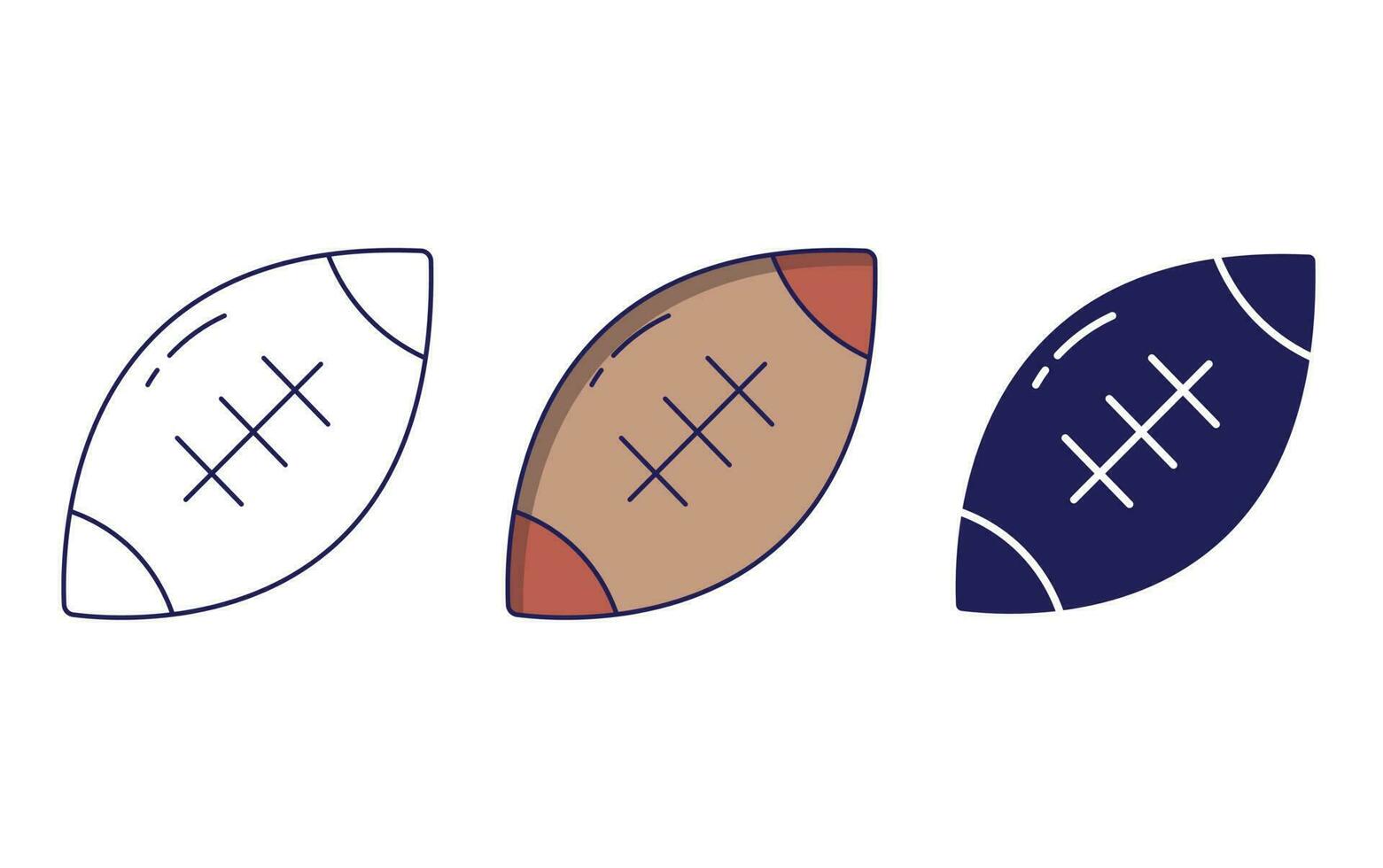 Rugby vector icon