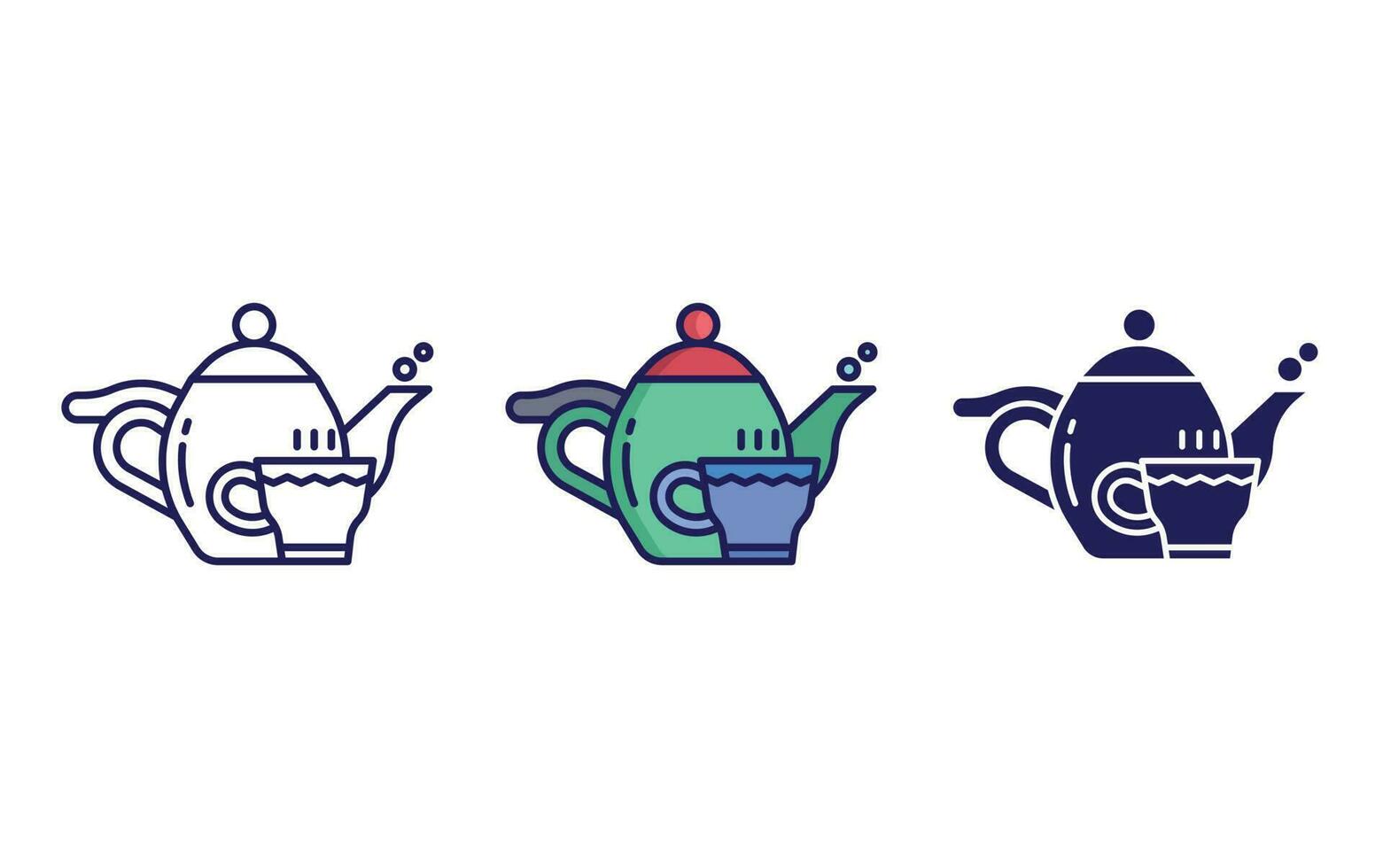 holding tea cup vector icon