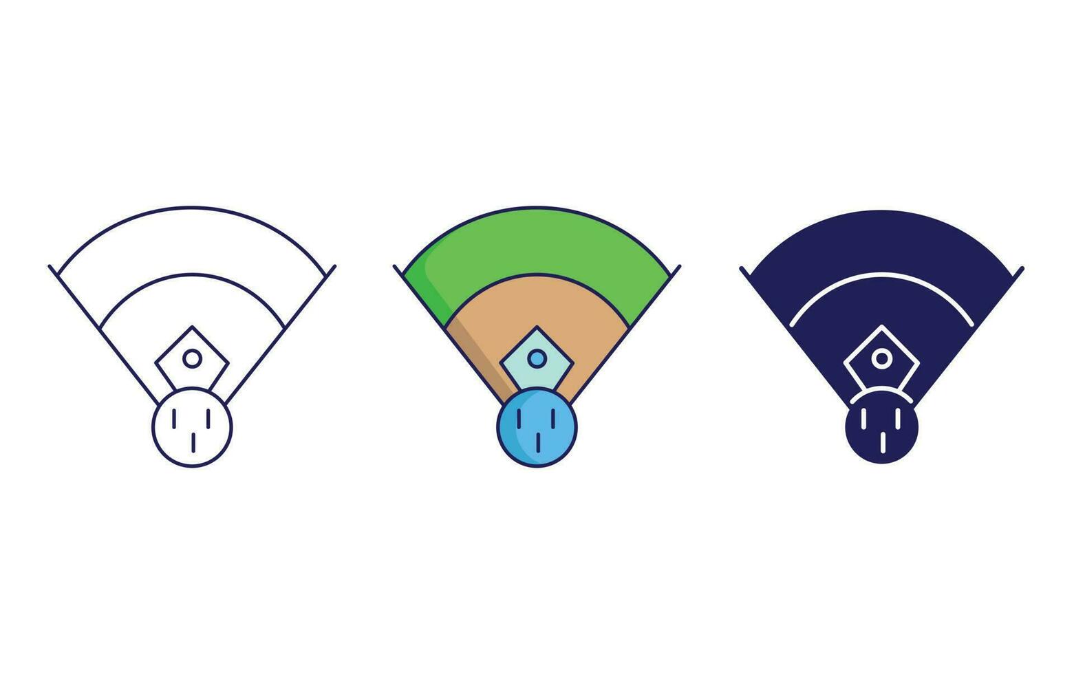 Baseball Stadium vector icon