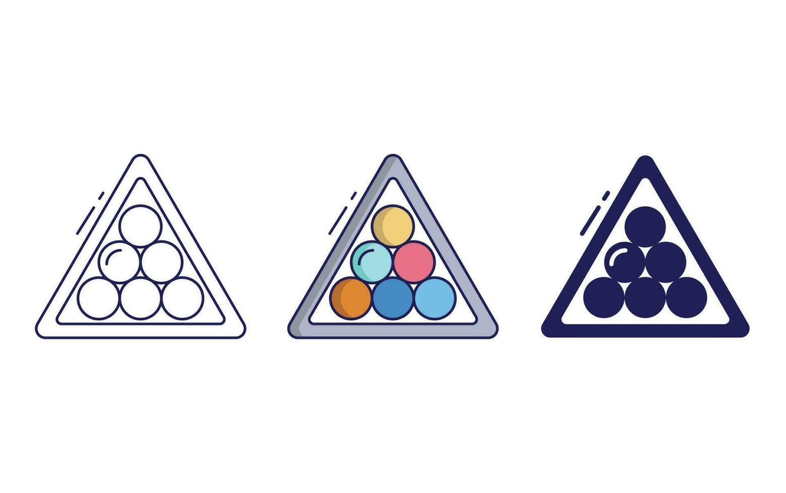 Billiards Set vector icon