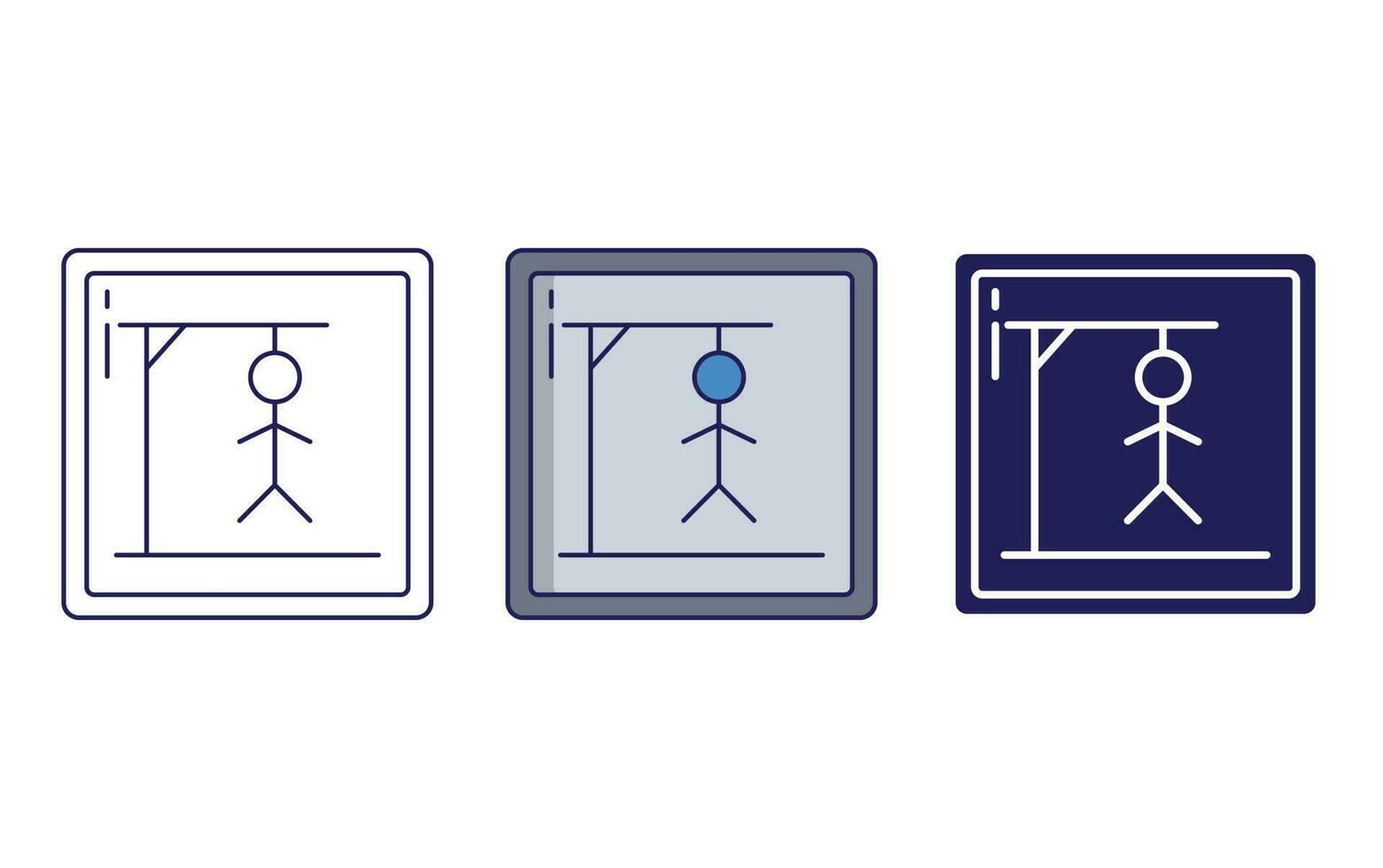 Hangman game vector icon