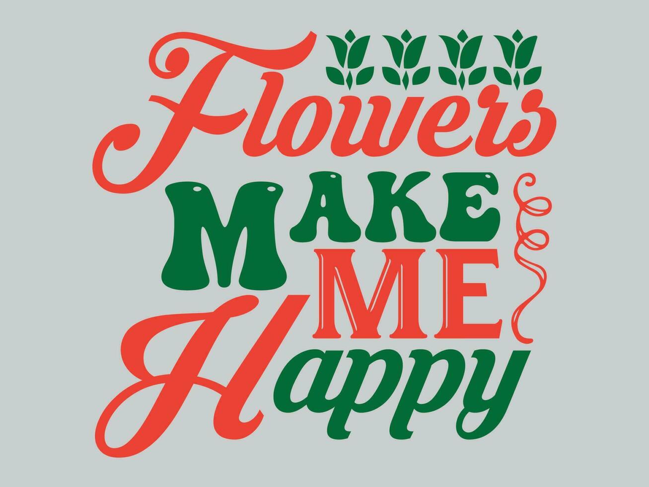 Flowers T Shirt Design File vector