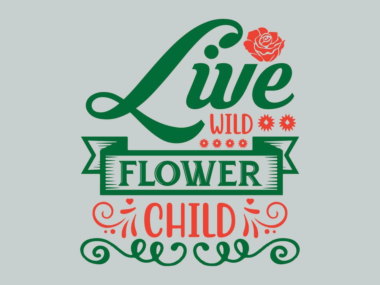 Flowers T Shirt Design File vector