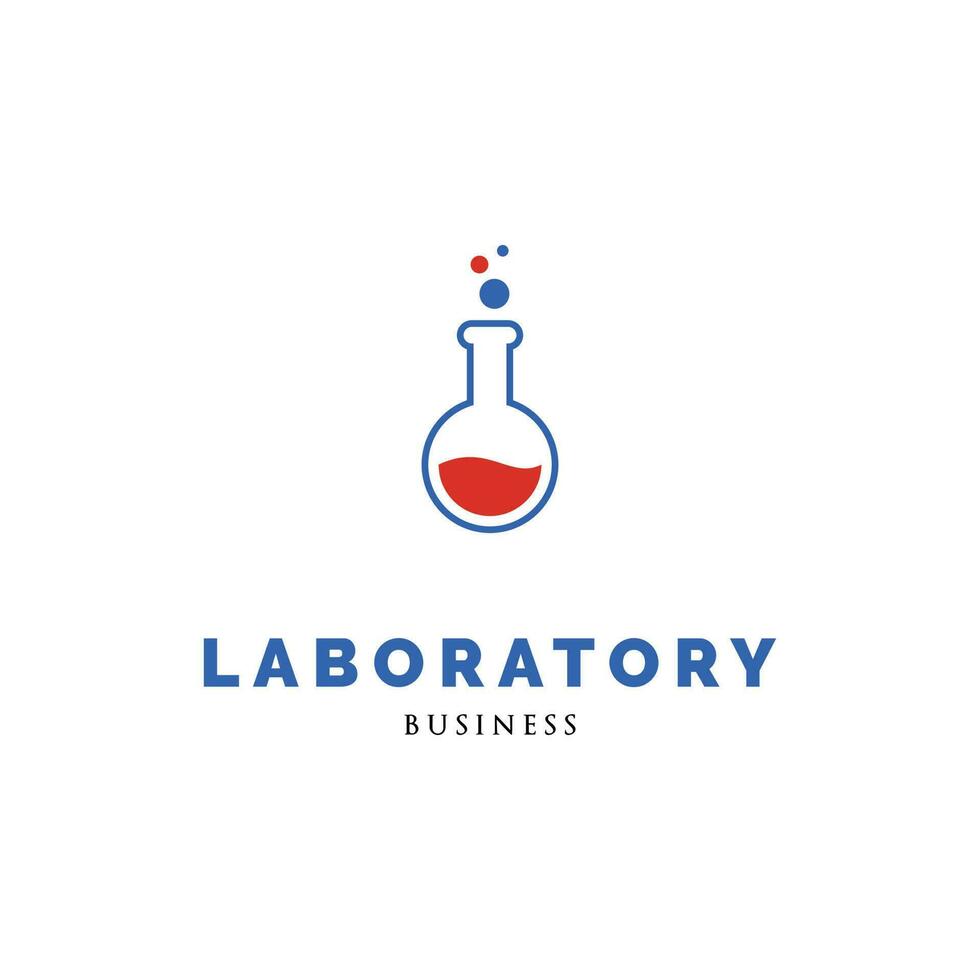 laboratorio icono logo diseño modelo vector