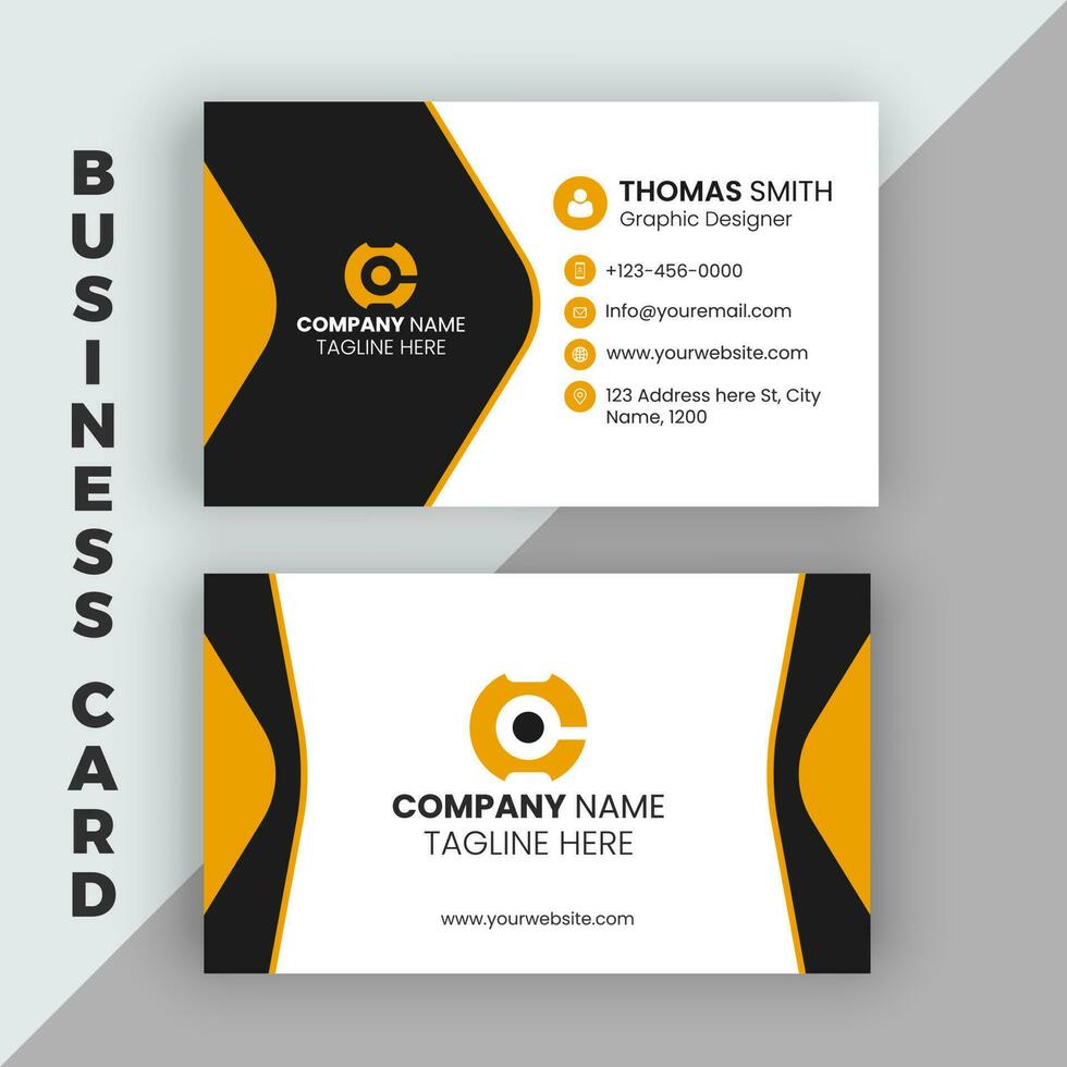 profesional corporativo negocio tarjeta diseño vector