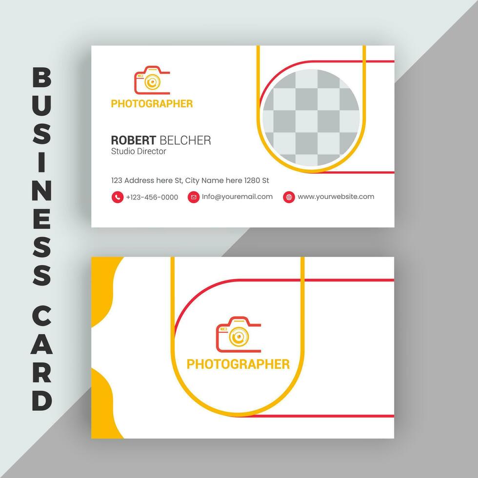 Professional Photograph business card design vector
