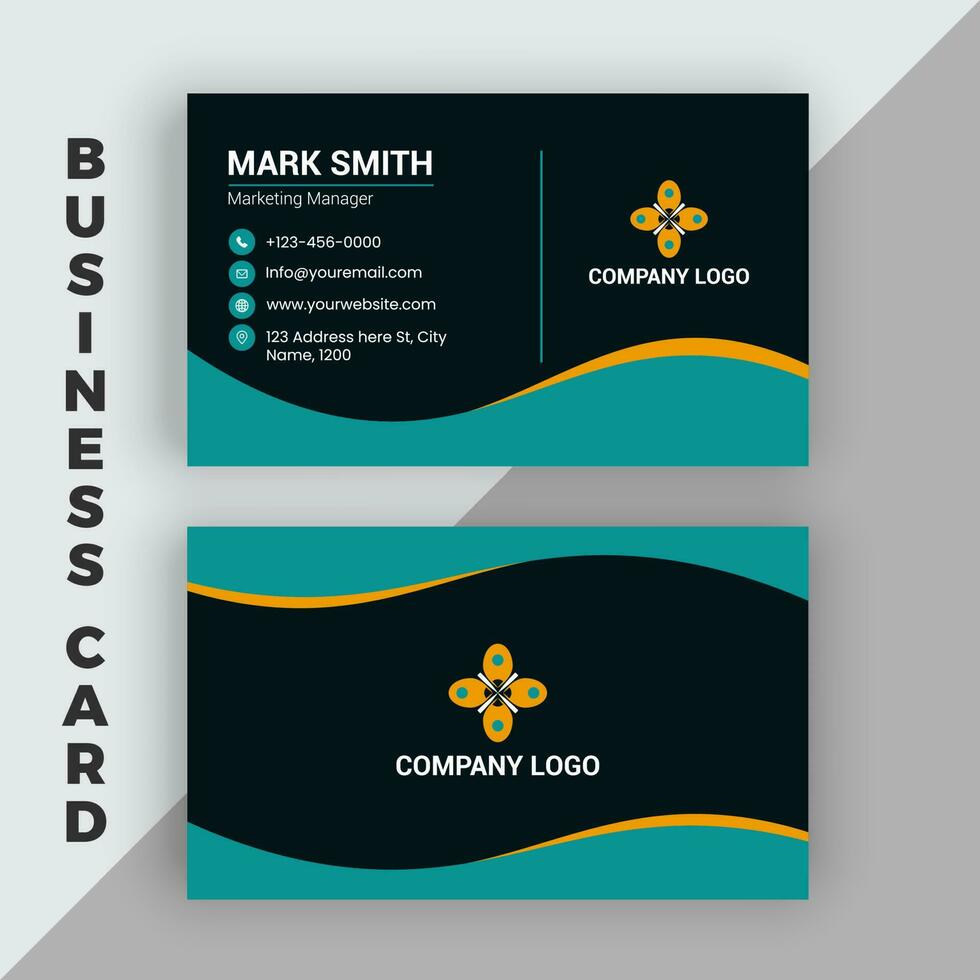 Professional Corporate Business card design vector