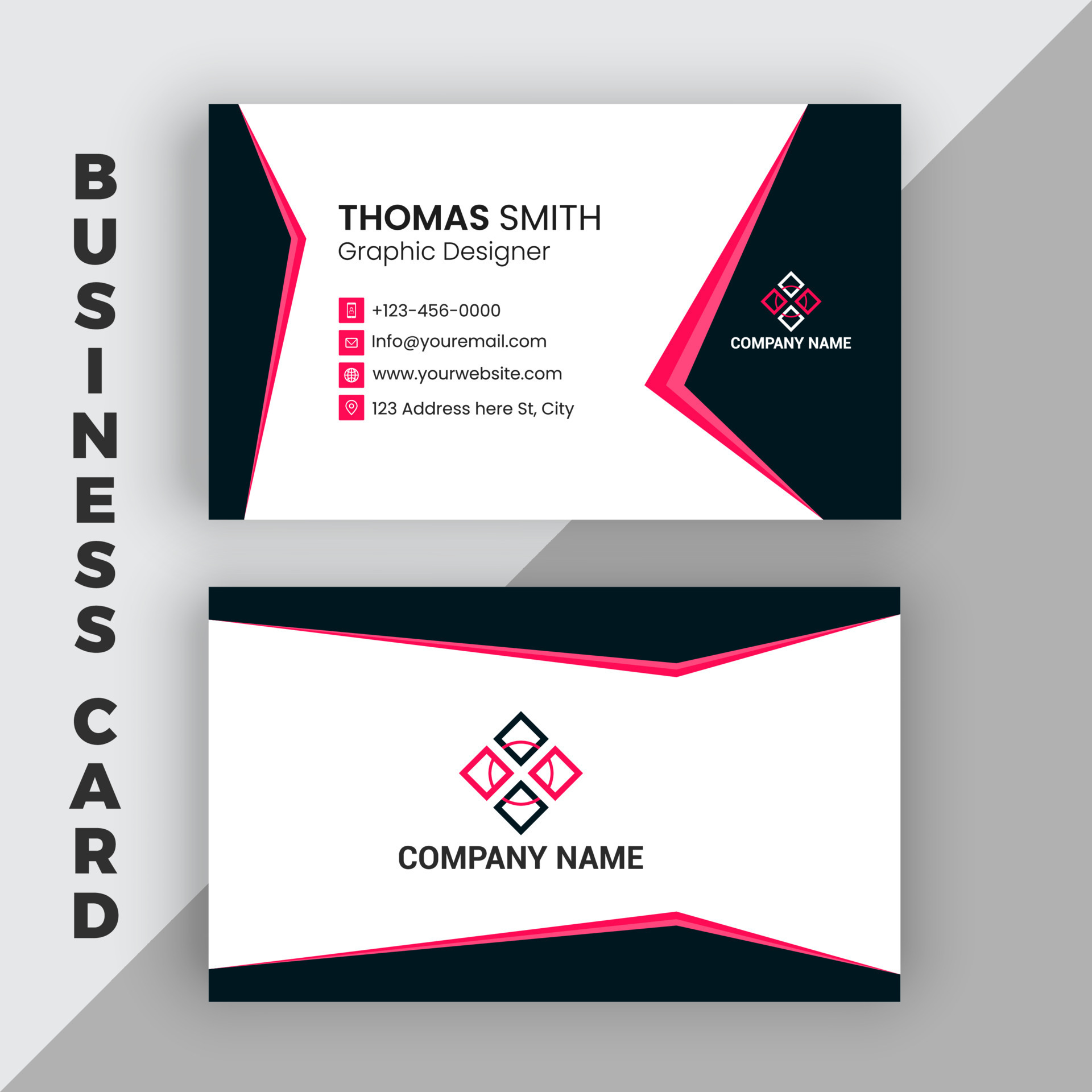 Professional Corporate Business card design vector 23218684 Vector Art
