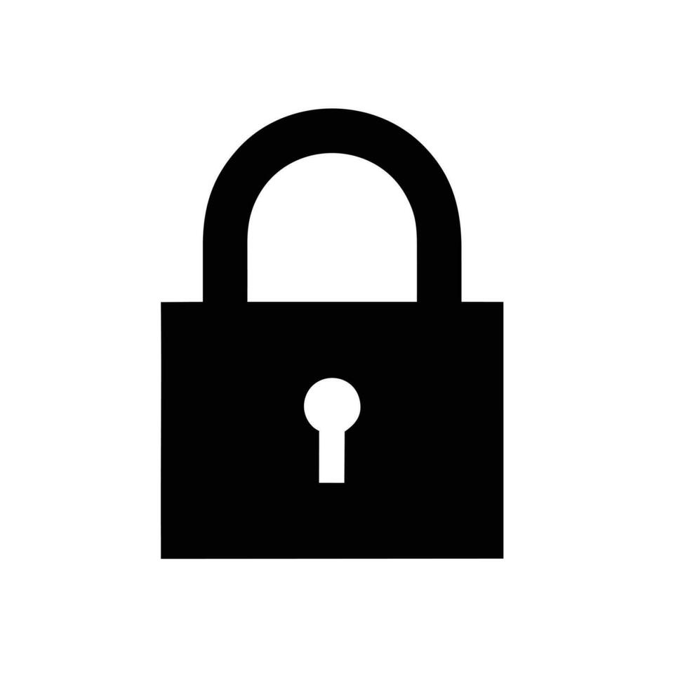 Lock security icon symbol vector image. Illustration of the key secure access system vector design. EPS 10