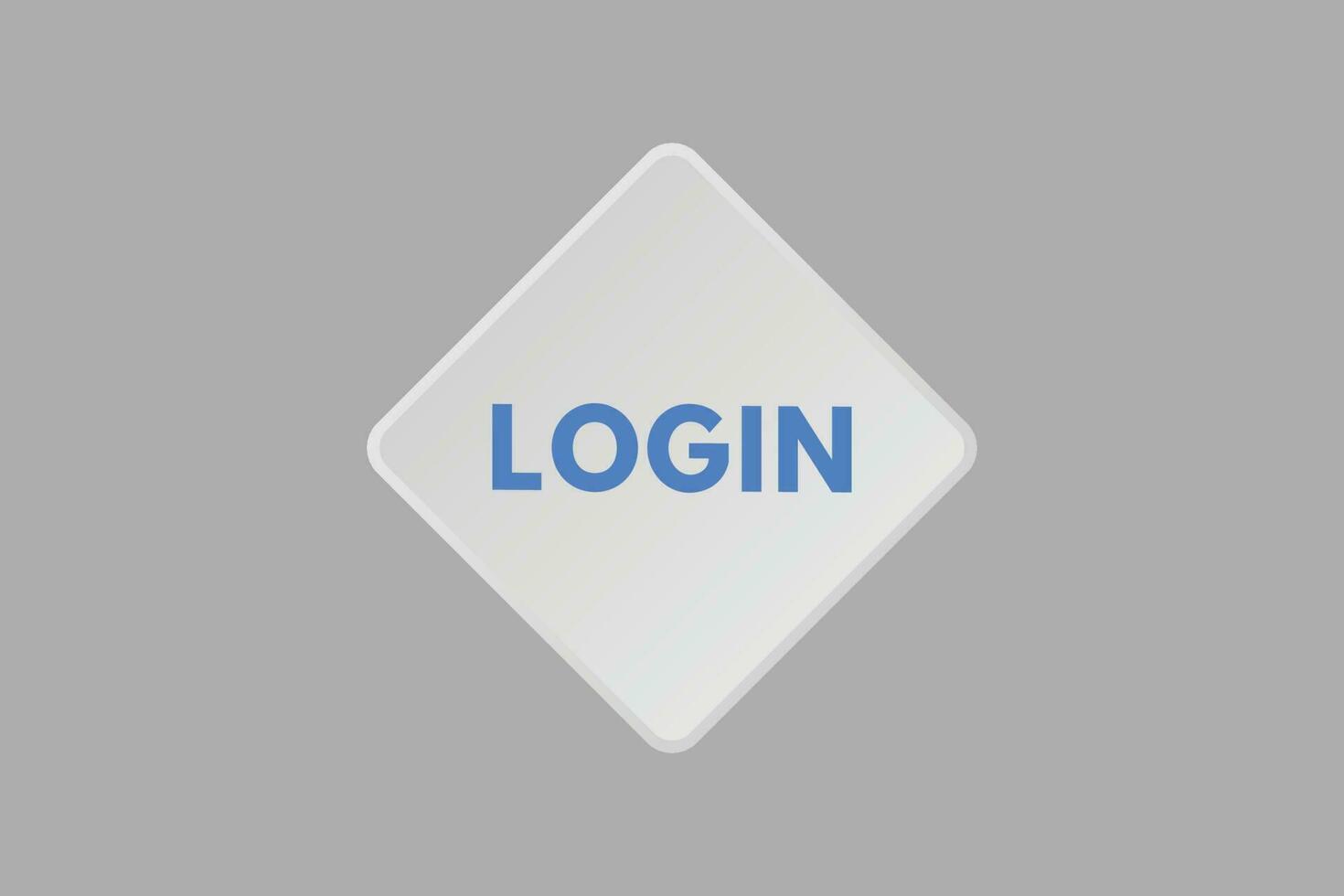 Login text Button. Login Sign Icon Label Sticker Web Buttons vector