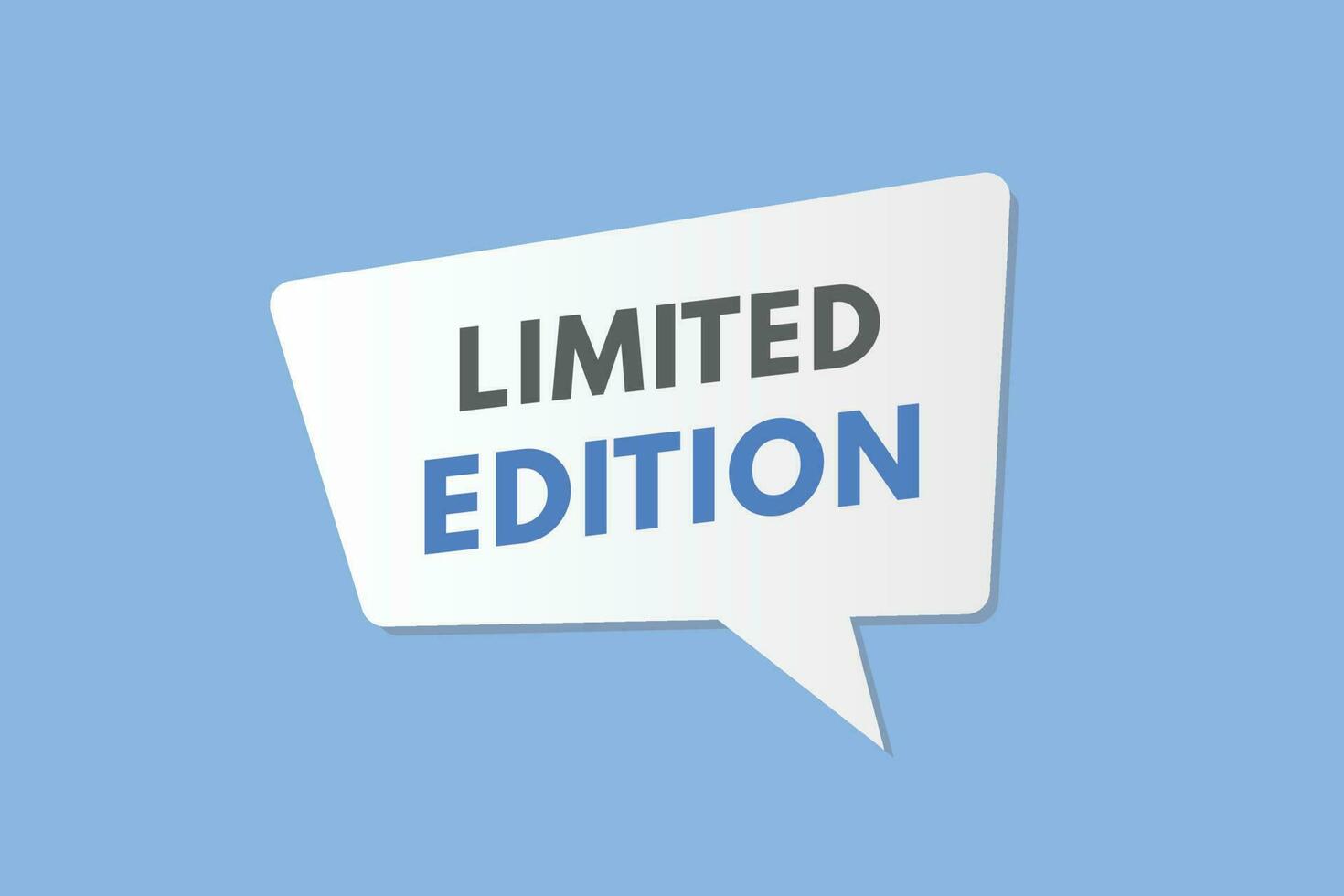 Limited Edition text Button. Limited Edition Sign Icon Label Sticker Web Buttons vector