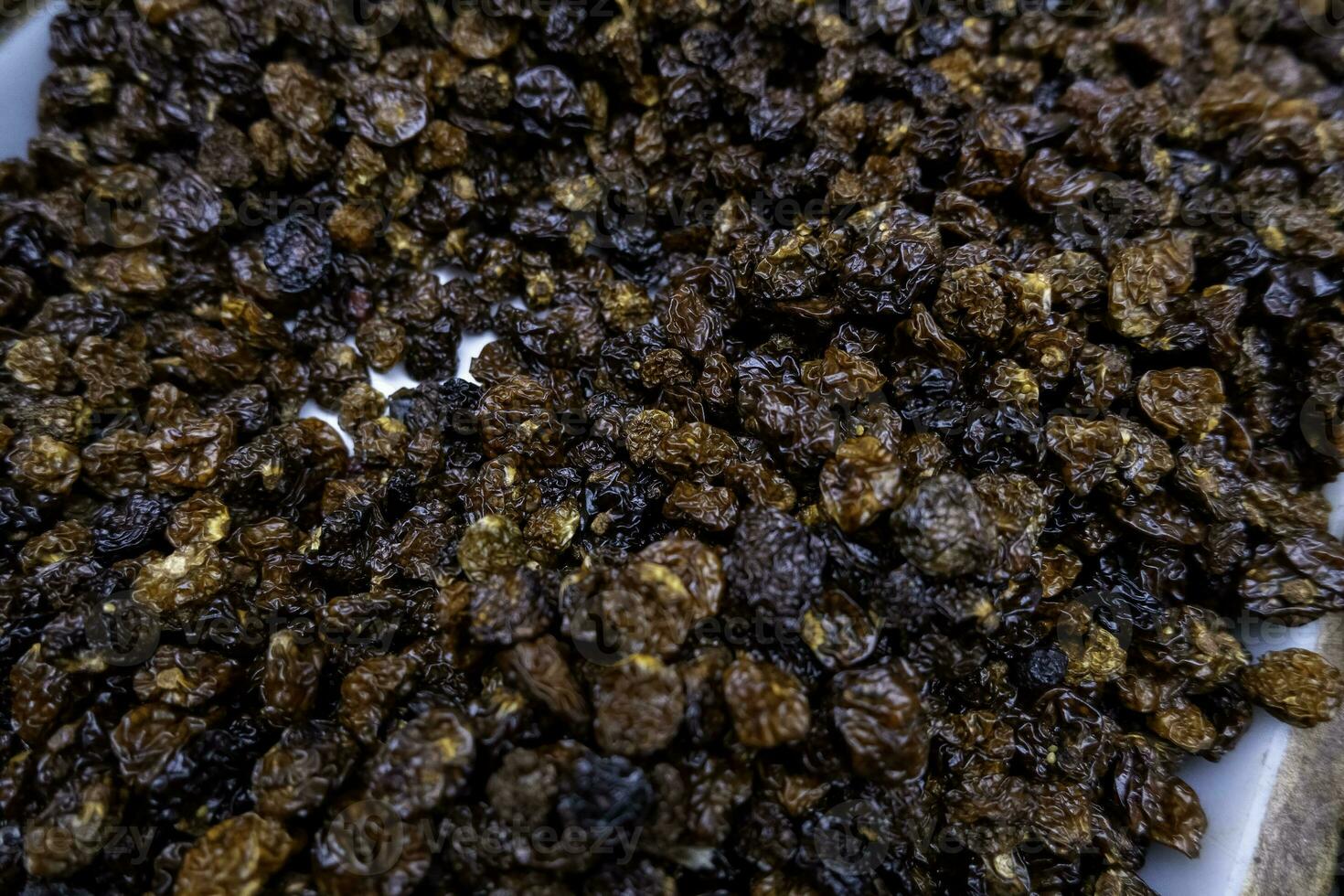 Dried plums in a market photo