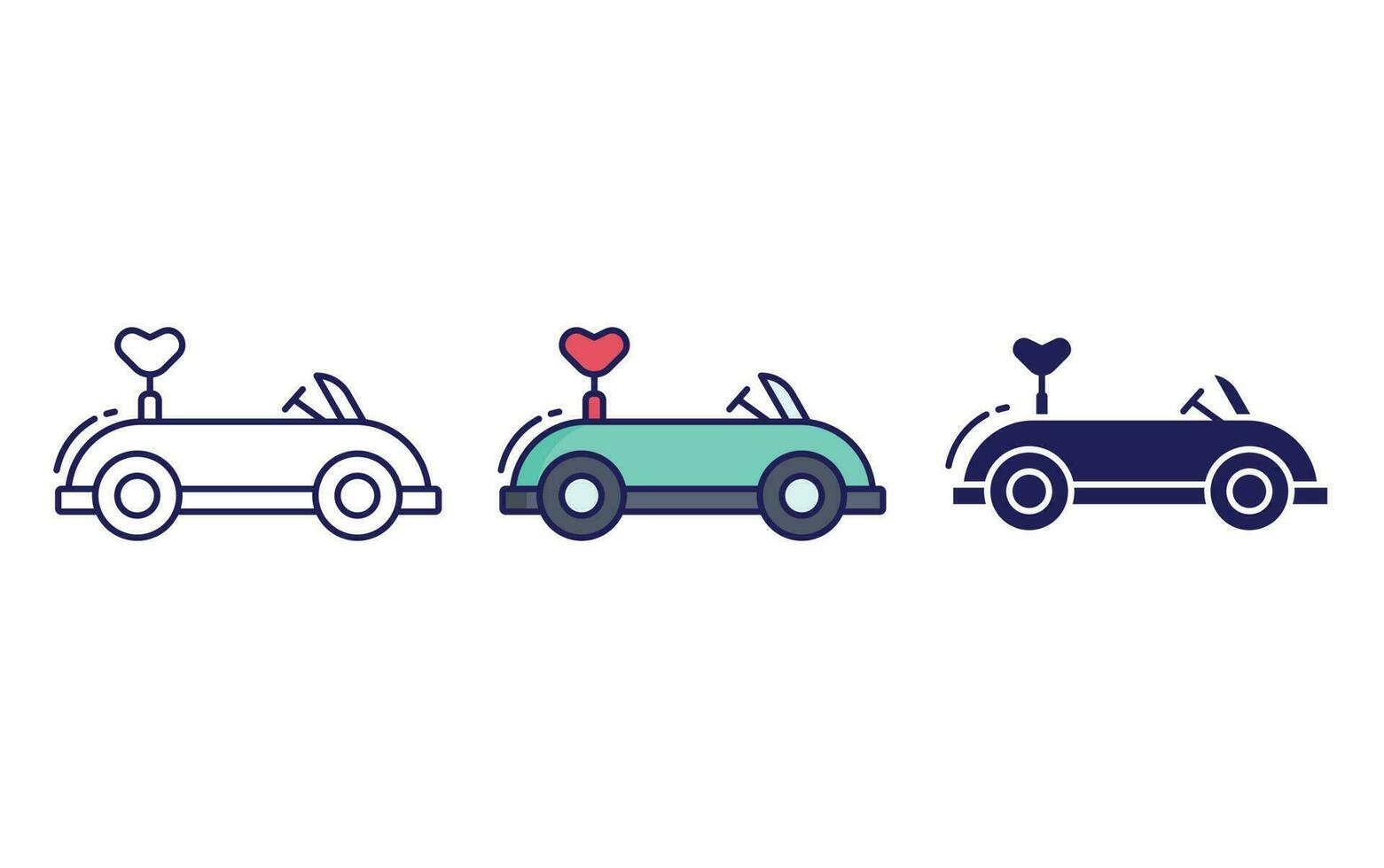 toy open top car vector icon