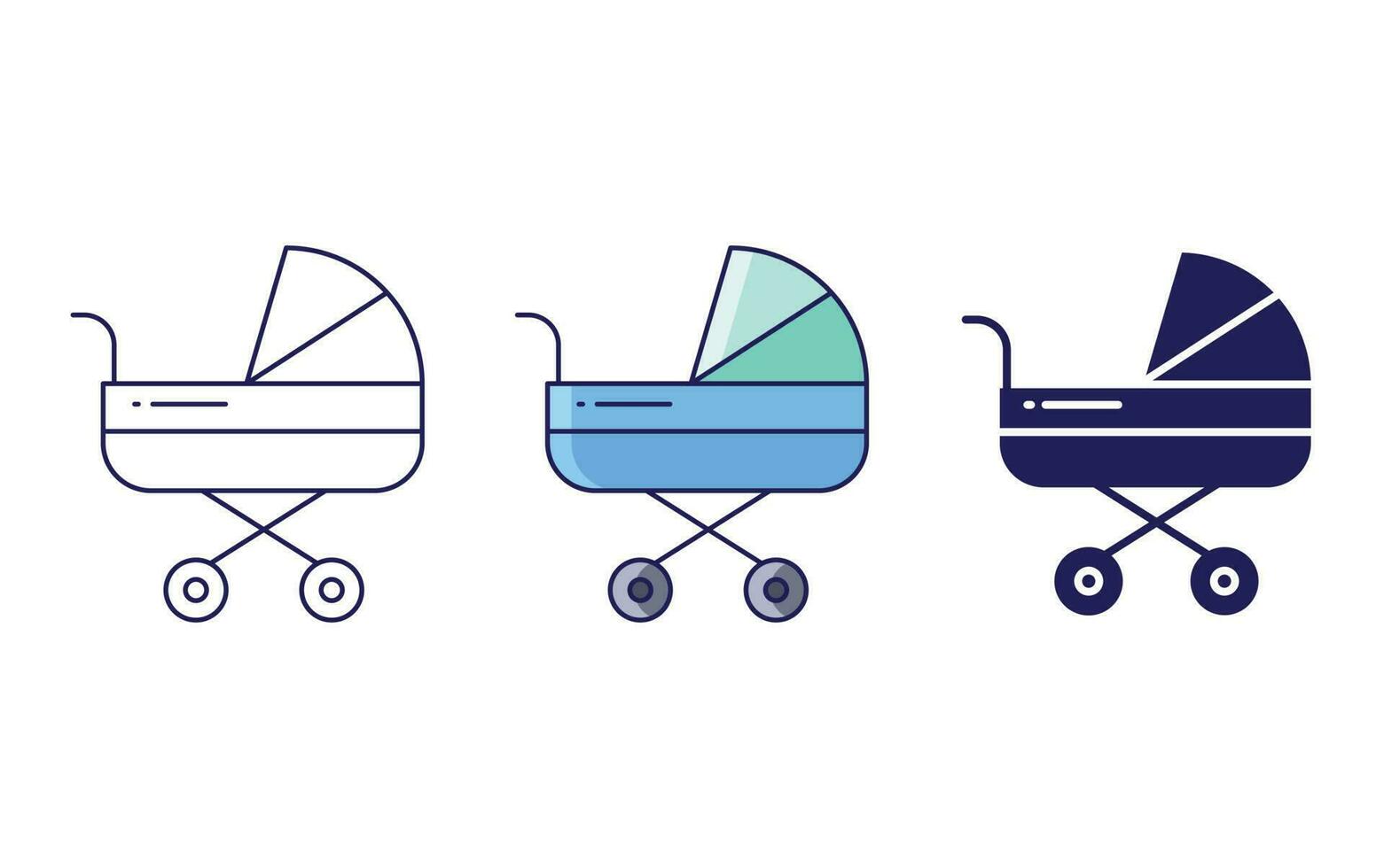 Stroller vector icon