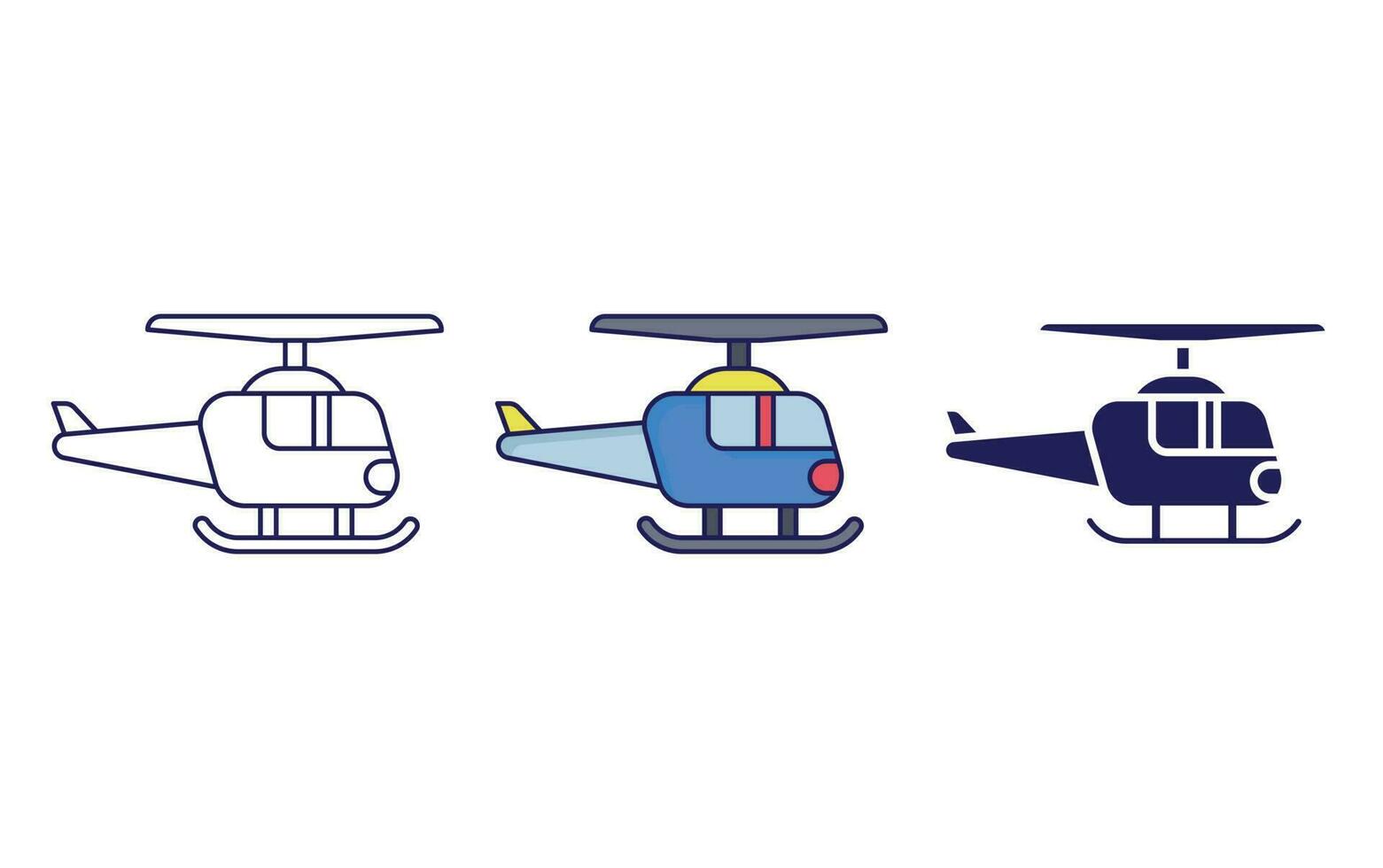 Helicopter vector icon