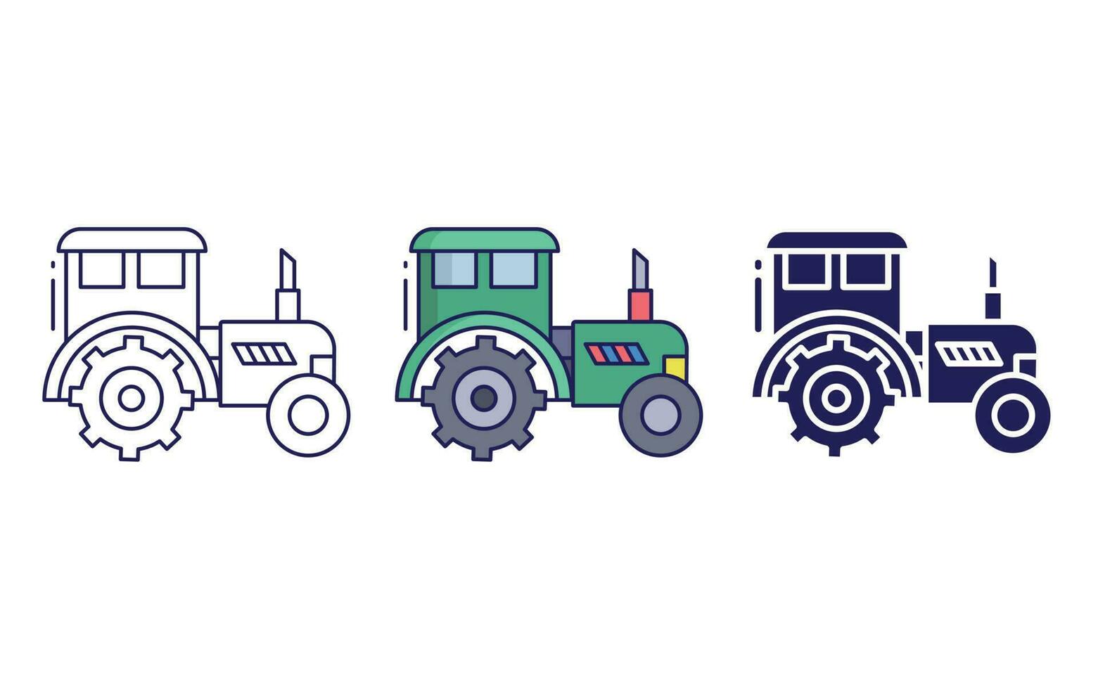 Tractor vector icon