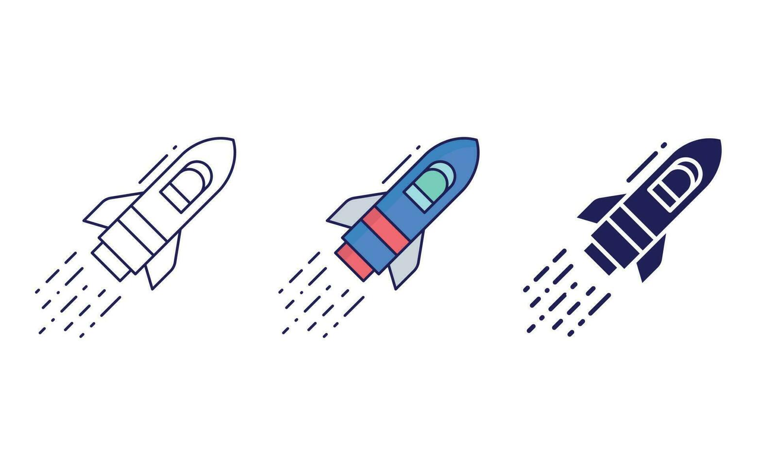 Rocket vector icon