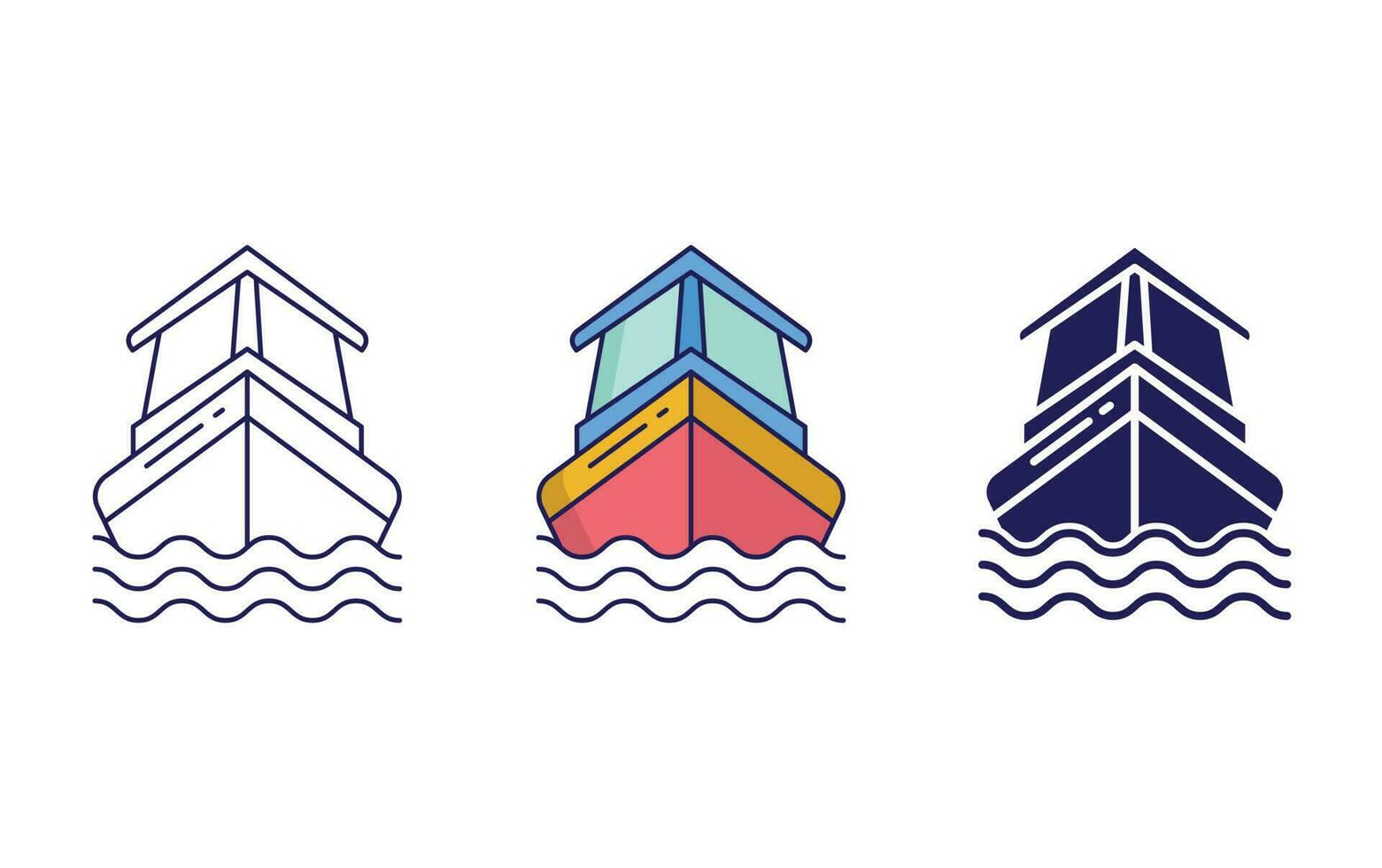Ship vector icon