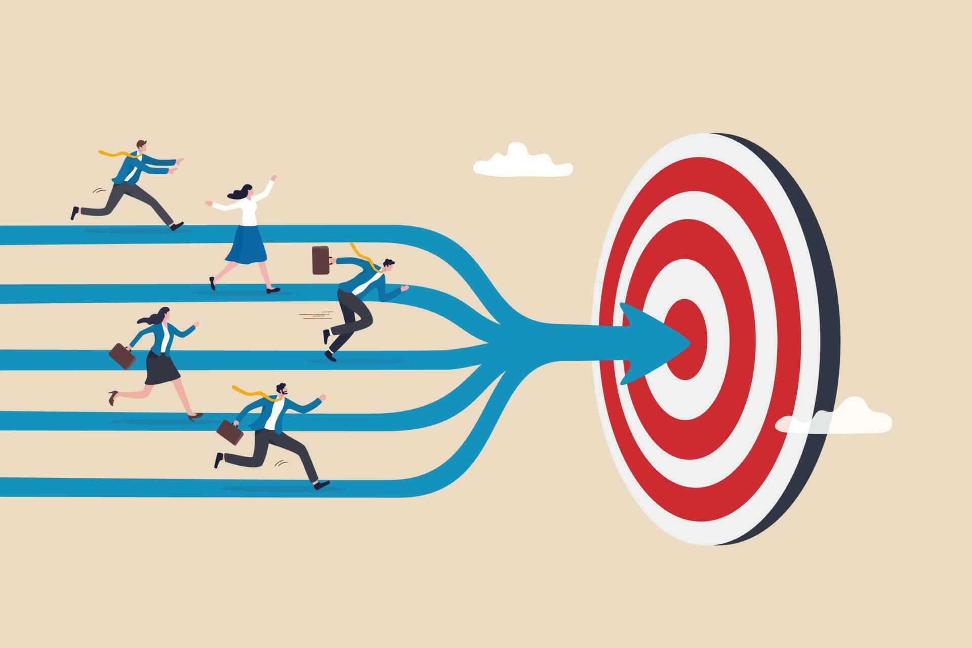 Team target or goal achievement, company or corporate objective and(01)