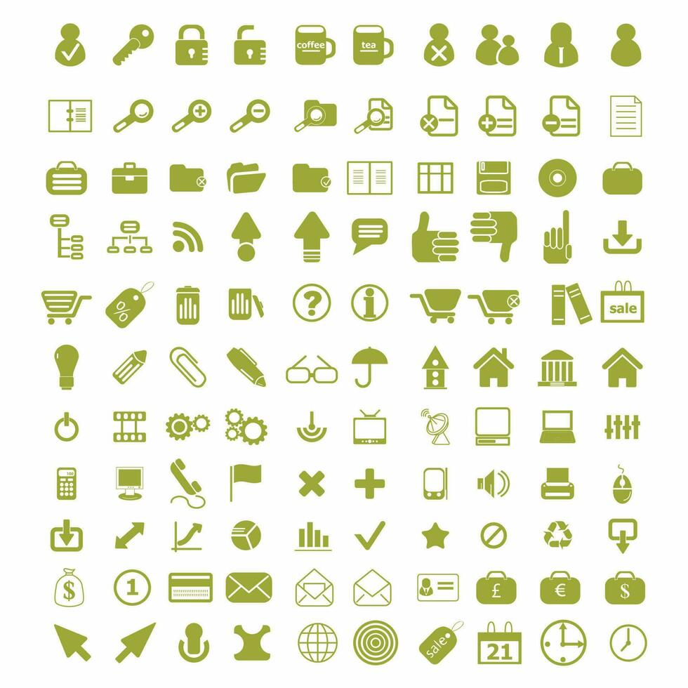 Mix icon vector design collection