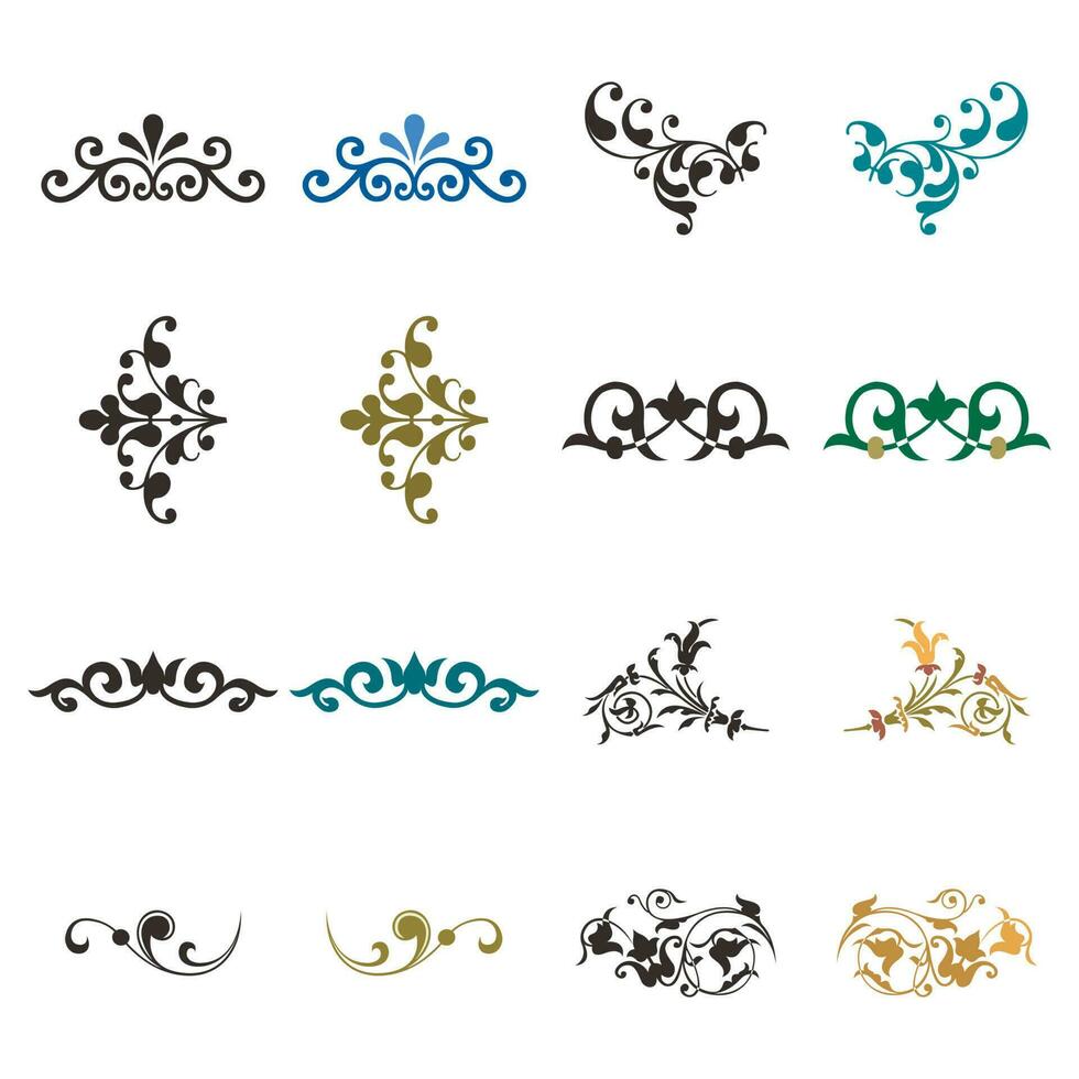 Various Islamic ornament vector designs