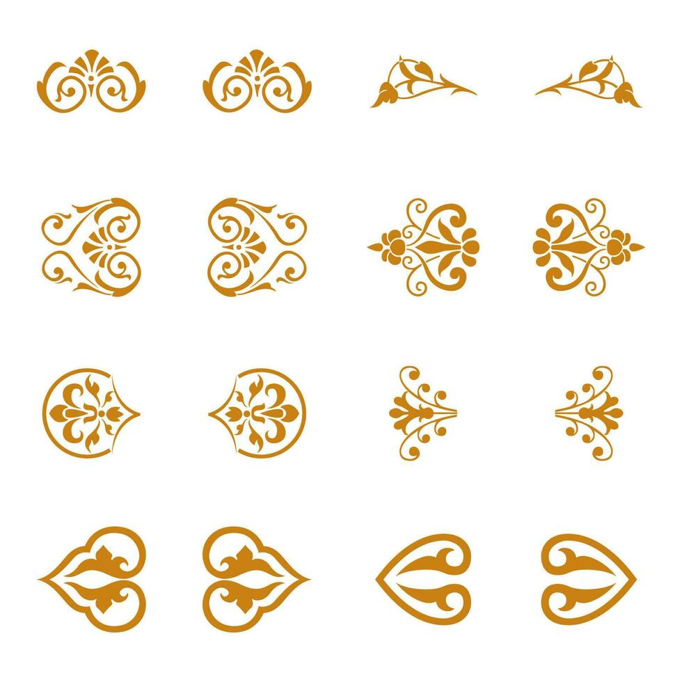 Various Islamic ornament vector designs