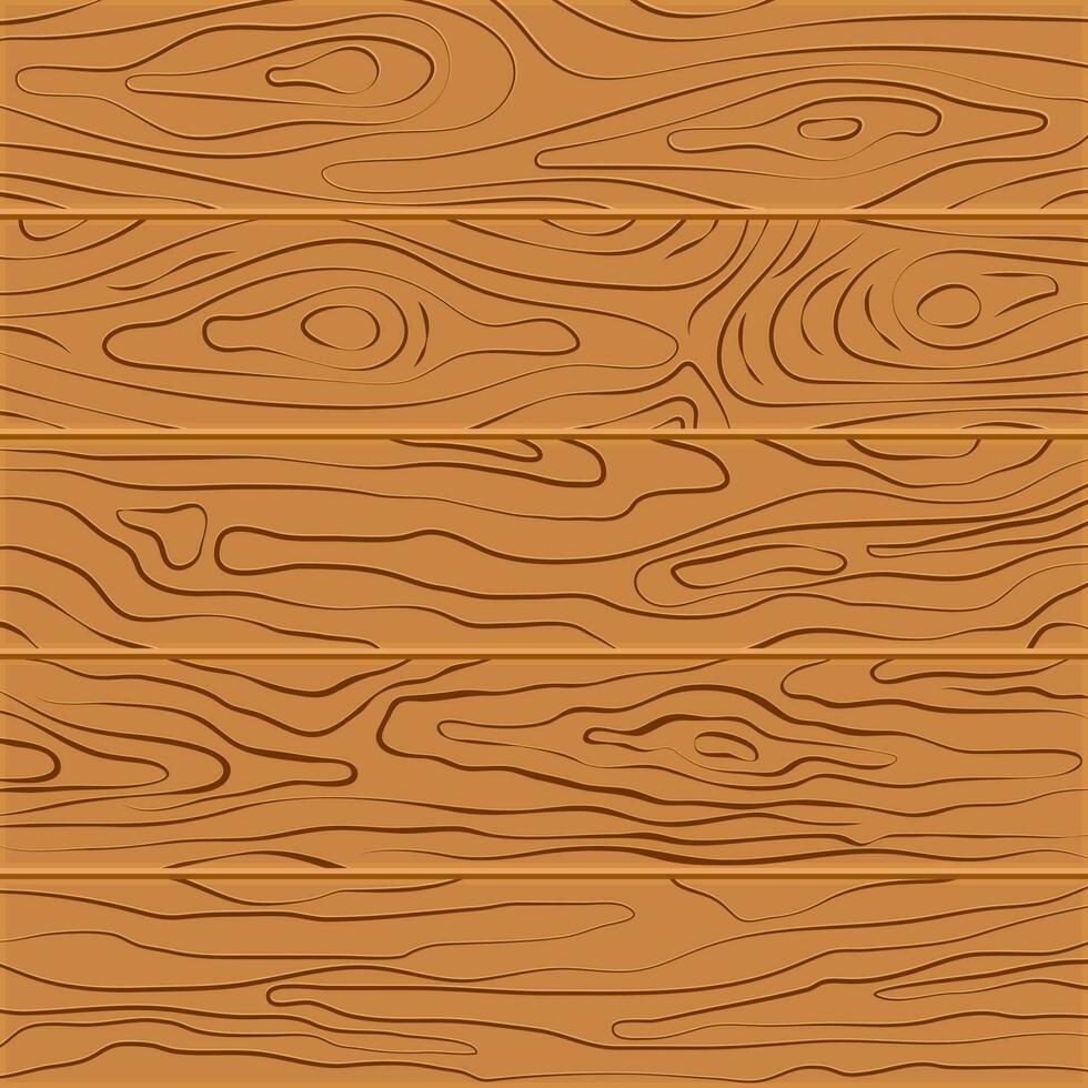 Wood texture background. Five wooden boards in flat design. Vector illustration