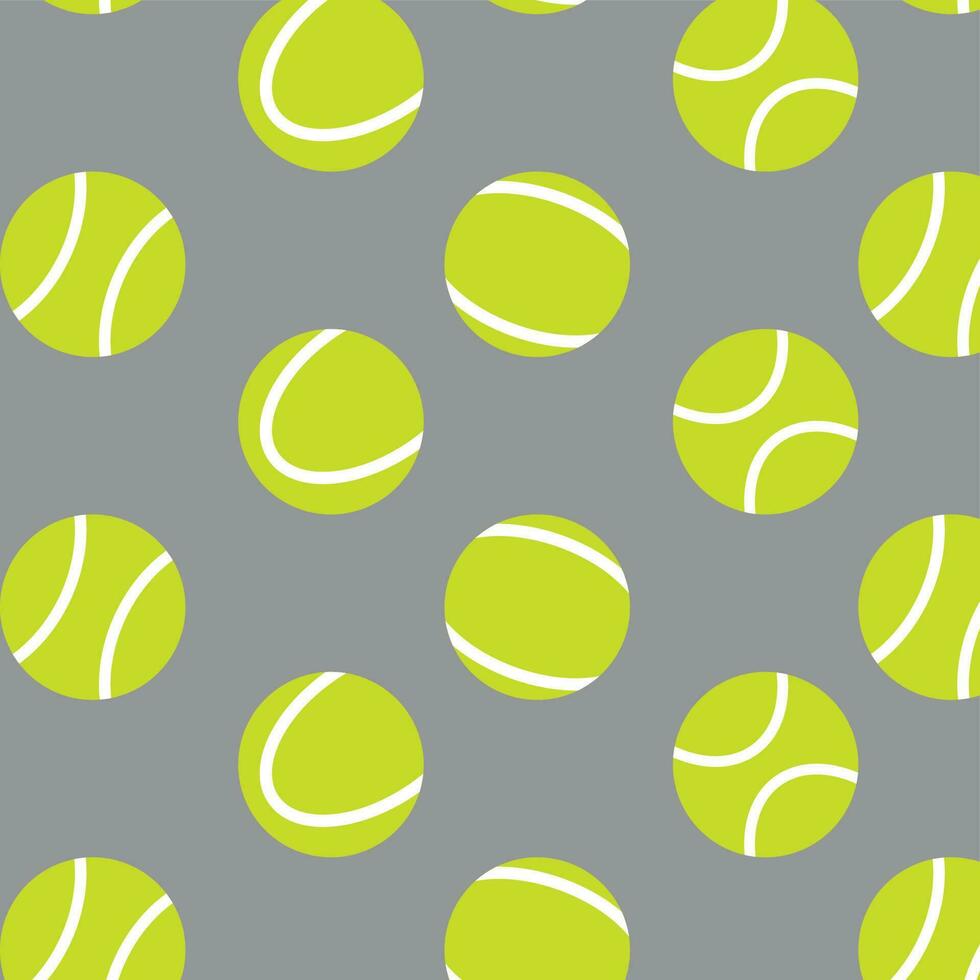 Tennis ball seamless pattern background vector